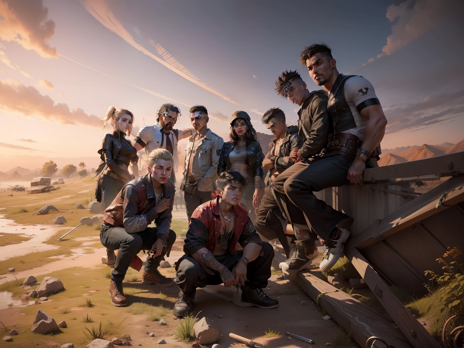 Change background deadly gangs boy and girl