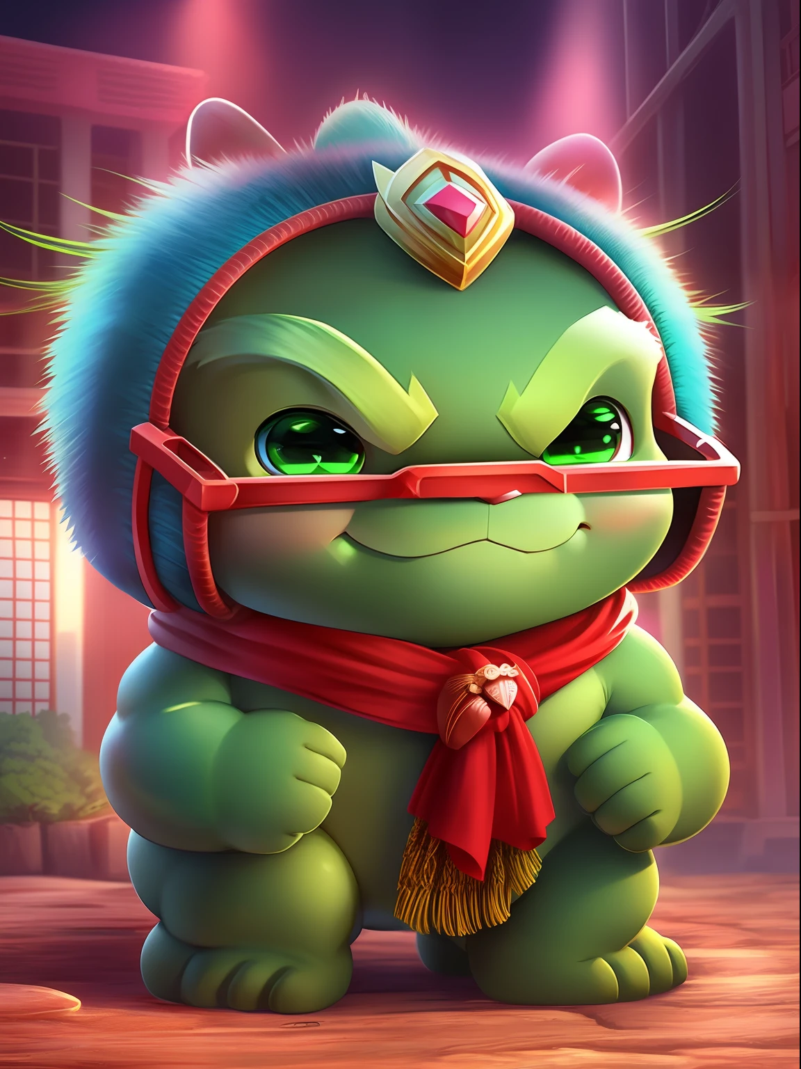 Hulk, with eight uprising cultural characteristics, distinctive characteristics, rich connotation Jiangxi city IP has unique creativity and design, in line with the characteristics of the times Cute image, great affinity and communication Cute little Hulk Furry, anime, contemporary art, UHD