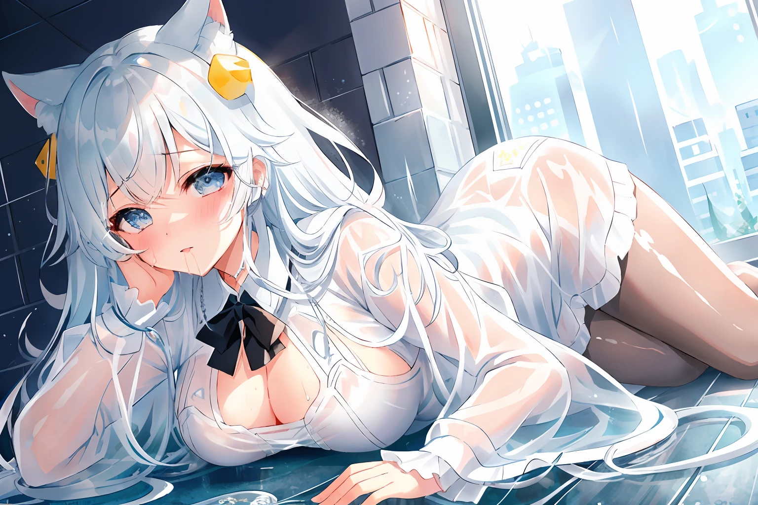 1girl in, faces, shorth hair, Mojamoja hair, A dark-haired, fox ear, Black bra, 3 D background,Transparent pantyhose、Full body transparent pantyhose、wet​、Glossy、Sheer、Cat's ears、female dog、Leaked、slaves、Slave Collar、wet​、Transparent pantyhose、Full body transparent pantyhose、wet​、Glossy、Sheer、Cat's ears、female dog、Leaked、slaves、Slave Collar、wet​、Drooling from the mouth、gel、masutepiece,High quality,1 girl,Full body,Standing,Standing,silver-white long hair,extra detailed face,Smile,Simple background,Wallpaper,Transparent Wet Pantyhose,Wet and see-through white pantyhose,Full body pantyhose,Wet whole body,Sheer clothes、Transparent pantyhose、Big ears in cats、Transparent Bra、transparent clothe、Transparent and wet clothes、wet​、Embarrassed blush、Mojamoja hair、droolng、Clothes wet with tears、Wet and see-through、clear liquid、Colossal tits、Transparent Bra、Transparent live slime in clothes、Gooey transparent slime overflowing from the inside of clothes、Transparent pantyhose、Full body transparent pantyhose、wet​、Glossy、Sheer、Sheer and wet、Transparent gel drip、{{{{{{torn}}}}}}、A large amount of clear gel overflowed、Slimy transparent gel、{{{{{Very swollen pantyhose with a large amount of clear gel on clothes}}}}}、{{{Leaked a large amount of transparent gel}}}、{{{Wet and see-through}}}、Black Full Body Light Pantyhose、Wet、Skin is visible、A large amount of transparent gel on clothes,、Transparent slimy transparent gel overflowing from the inside of clothes、Transparent gel accumulated on clothes、a large amount of clear yogurt accumulated in clothes,,,,,,,,,,,,,,,,,,,,,,,,,,,,,,,,,,,,,,,,,,,,,,,,,,,,,,,,,,,,,,,,,,,,,,,,,,,,,,,,,,,,,,,,,,,,,,,,,,,,,,,,,,,,,,,,,,,,,,,,,,,,,,,,、Clear yogurt and black pantyhose、Transparent gel growing in pantyhose、{{{torn}}}、{{{{{Transparent gel overflowing from torn areas}}}}}、Large amount of clear liquid、a large amount of clear splattered yogurt、Sticky glossy white sticky transparent liquid、{{Torn pantyhose and dripping sticky clear liquid}}、{{{{{Black panty