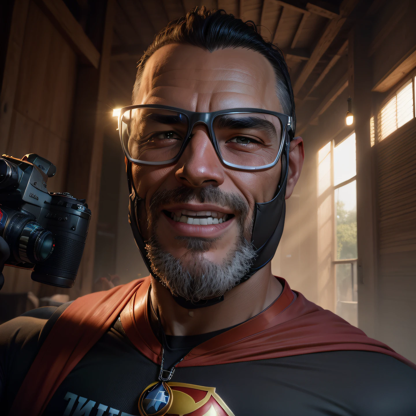 (Cinematographic photo:1.3) de (Obra-prima:1.3),(Energetics:1.3) It's Fsuperman, retrato de sks macho, Hero costume, epic (foto, studio illumination, luz dura, sony a7, 50 mm, pele fosca, poros, cores, hiperdetalhado, hiper-realista), realista, fotografia, foto, HD, 8K, HD altamente detalhado, naturalismo, land art, regionalismo, vencedor do concurso shutterstock, Trending on Unsplash, destaque no Flickr