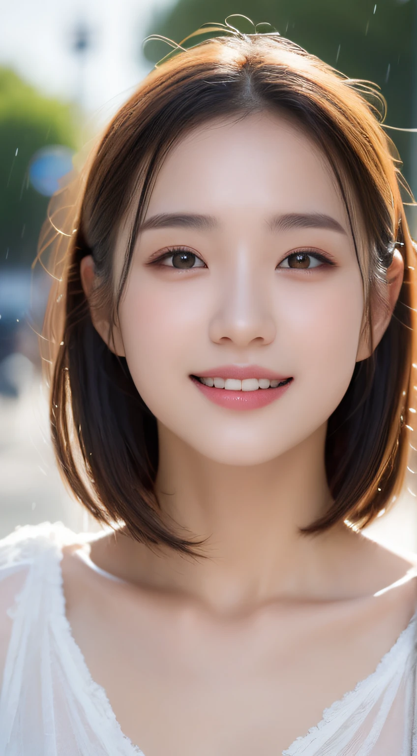 whitened skin, full body including thigh, Beautiful woman, ((top quality, 64k, masterpiece:1.3)), pretty woman, 1 woman, huge breasts:1.3, slender figure:1.1, elastic dark brown hair, (shower, wet body, wet clothes:1.1), very detailed face, detailed lips, detailed eyes, double eyelids, (((whitened skin))), skin white, bright skin, pretty skin, fresh skin, real photorealistic, Best Quality, 8k, Masterpiece: 1.3)), Focus: 1.2, Perfect Body Beauty: 1.4, Buttocks: 1.2, ((Layered Haircut, big Chest: 1.2)), (Rain, Street:1.3), Bandeau Dress: 1.1, Highly Detailed Face and Skin Texture, Fine Eyes, Double Eyelids, Whitened Skin, Long Hair, (Shut Up: 1.3), Full Body visible including legs, very realistic, (portrait of 20 years old), Large-breasted, perfect beautiful face detailed, cute face, beautiful eyes, perfect eyes detailed, , perfect anatomy, very cute, 8 life size,8k Resolution, human hands, wonder full, elegant, highly detailed, smooth, facing directly at the viewer positioned so that their body is symmetrical and balanced, stunningly beautiful age girl, detailed hairstyle, photorealistic, (8k, RAW photo:1.2),best quality, ultra high res,(((1 girl))),(short hair),best quality,highly detailed,),, best quality, extremely detailed CG unity 8k wallpaper, , ultra-detailed),uhd,, loose shoulder, whitened skin,64K,UHD, whitened skin, full body including thigh best quality, masterpiece:1.2), (realistic, photo-realistic:1.37), ultra-detailed, 1 girl, cute, solo, (smile:1.15), (closed mouth) small breasts, beautiful detailed eyes, (((whitened skin))), skin white, bright skin, pretty skin, fresh skin, real photorealistic, Best Quality, 64k, Masterpiece: 1.3)), Focus: 1.2, Perfect Body Beauty: 1.4, Buttocks: 1.2, ((Layered Haircut, big Chest: 1.2)), (Rain, Street:1.3), (bikini: 1.1), Highly Detailed Face and Skin Texture, Fine Eyes, Double Eyelids, Whitened Skin, Full Body including thighs, very realistic, (portrait of 20 years old), Large-breasted, perfect beautiful face