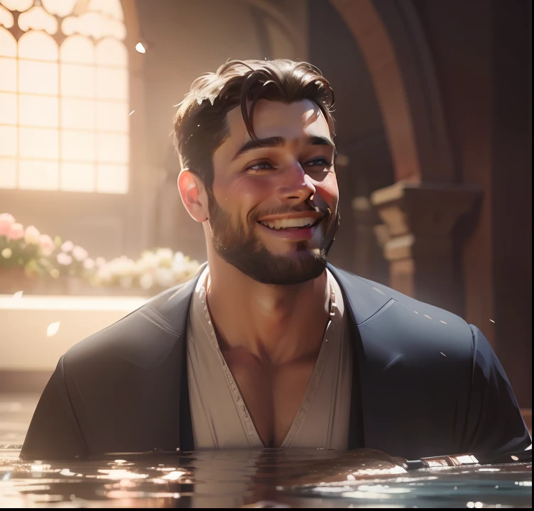 (Disney Artstyle) (Smiling) (In a wedding) (realistic
