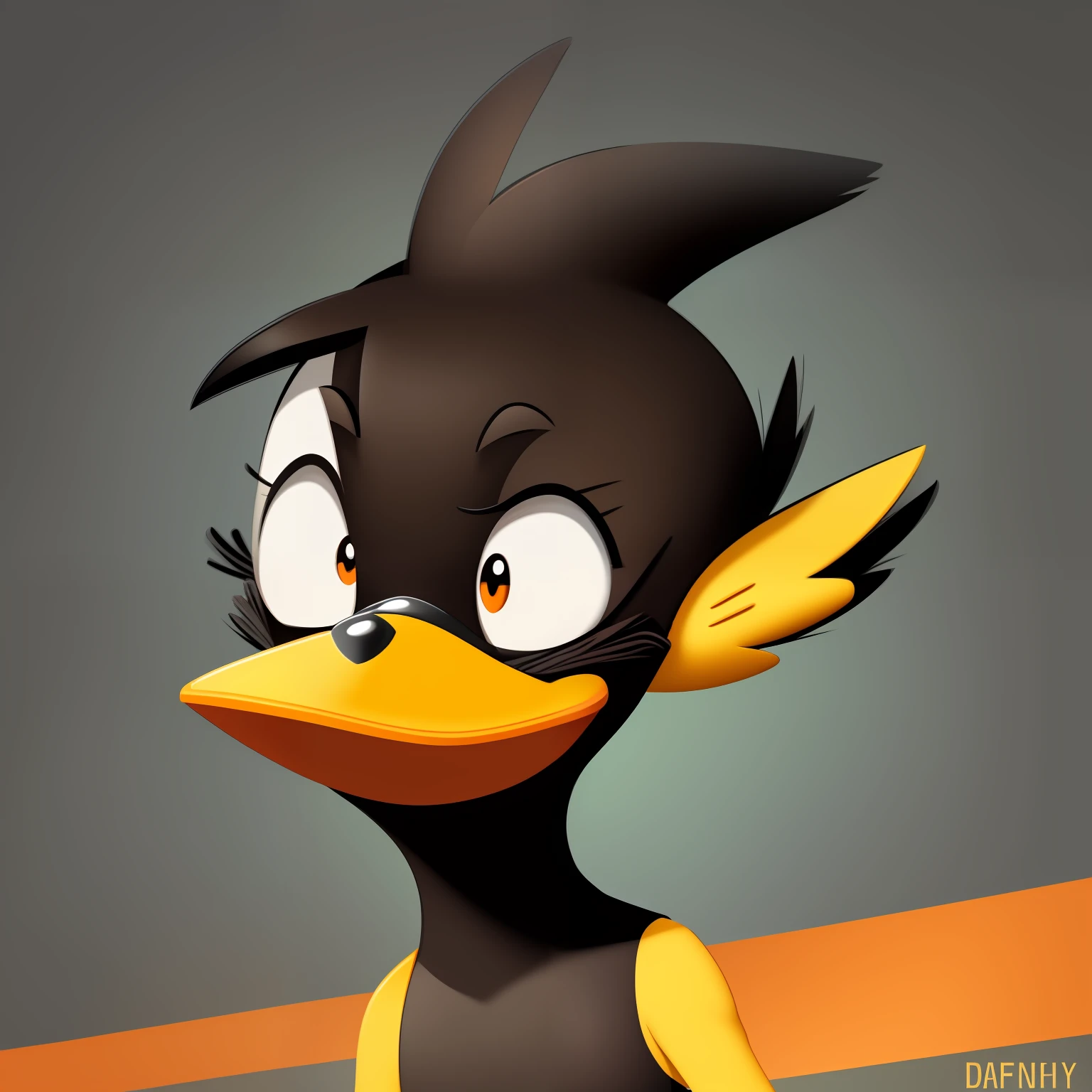 "android version of Daffy Duck from Looney Tunes"