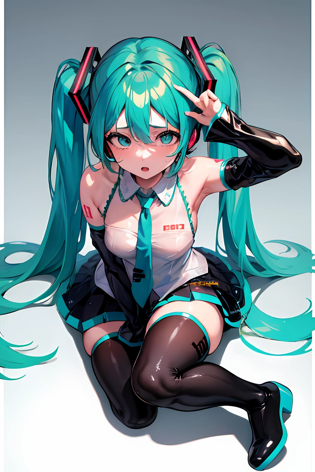 mete ela toda nua a mostrar o corpo todo completo miku hatsune cum