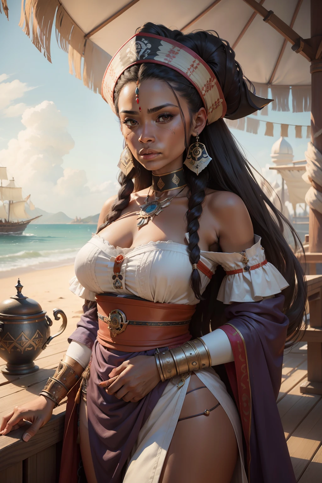 Idosa, descendant of indigenous, wife of a seventeenth-century pirate