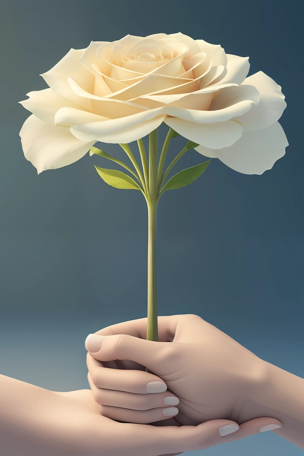 cultivo una rosa blanca en julio como en enero para el amigo sincero que me da su mano franca)pintura digital ultra realista , muy detallada ,texturas, efectos 3D, Ultra HD, Obra de arte impresionantes de 8K , Film lighting