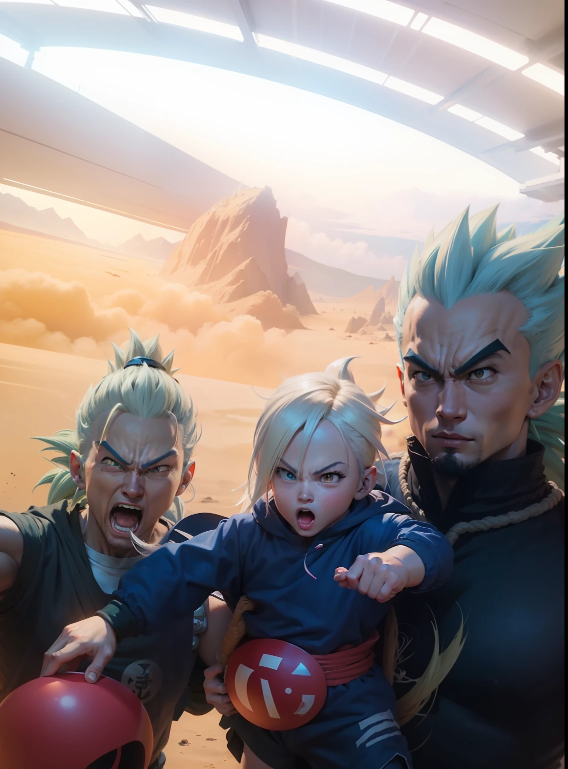 Dragon ball, super saiyajin style