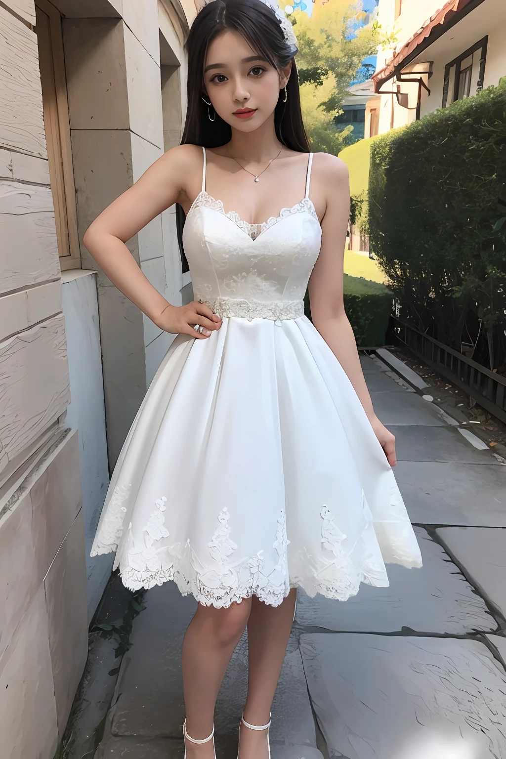 Mini vestido branco, micro vestido de cetim, saia, vestido de cetim, 7\8 meias, nylon, cinta-liga, seda, cetim, lace, wedding white