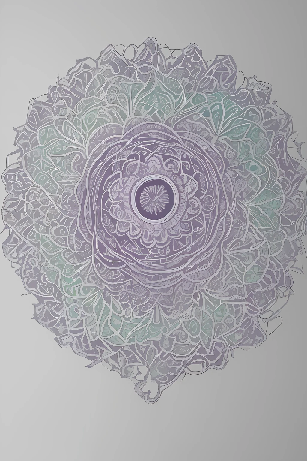 Golden oriental dragon enveloping the mandala