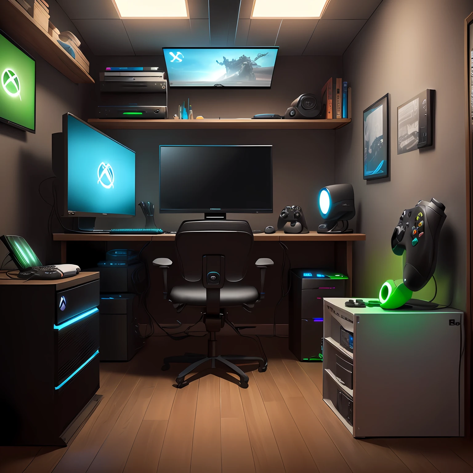 Xbox powerful gaming dark station