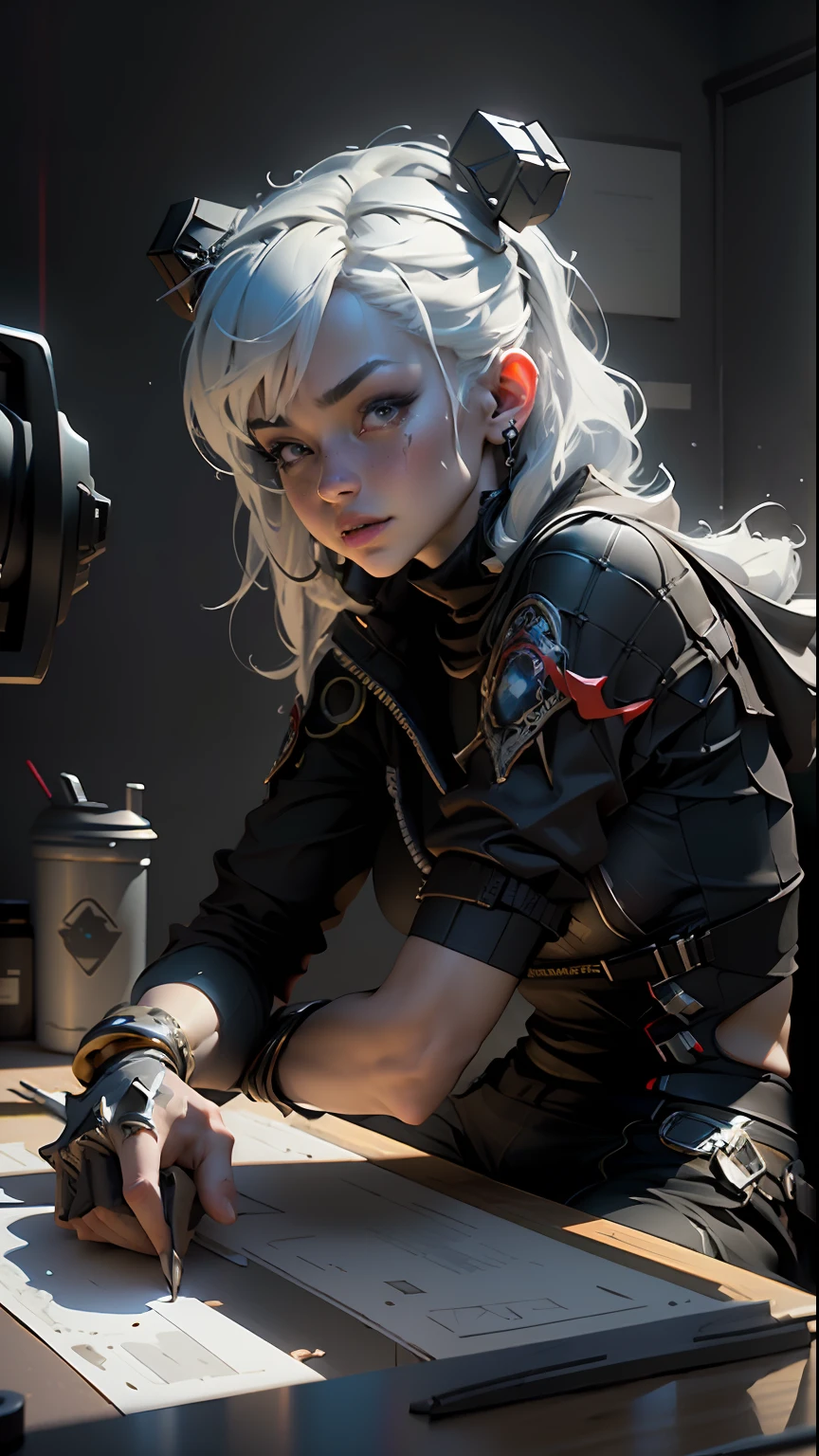 ((Best quality)), ((masterpiece)), (detailed:1.4), 3D, Cosplay photo by adam linfo, in the style of rtx on, clowncore,Unreal 5,Subsurface scattering,PBR Texturing,Post-processing,Anisotropic Filtering,Depth-of-field,Maximum clarity and sharpness,Multi-layered textures,Albedo and Specular maps,Surface shading,Accurate simulation of light-material interaction,Perfect proportions,Octane Render,Two-tone lighting,Wide aperture,Low ISO,White balance,Rule of thirds,8K RAW,