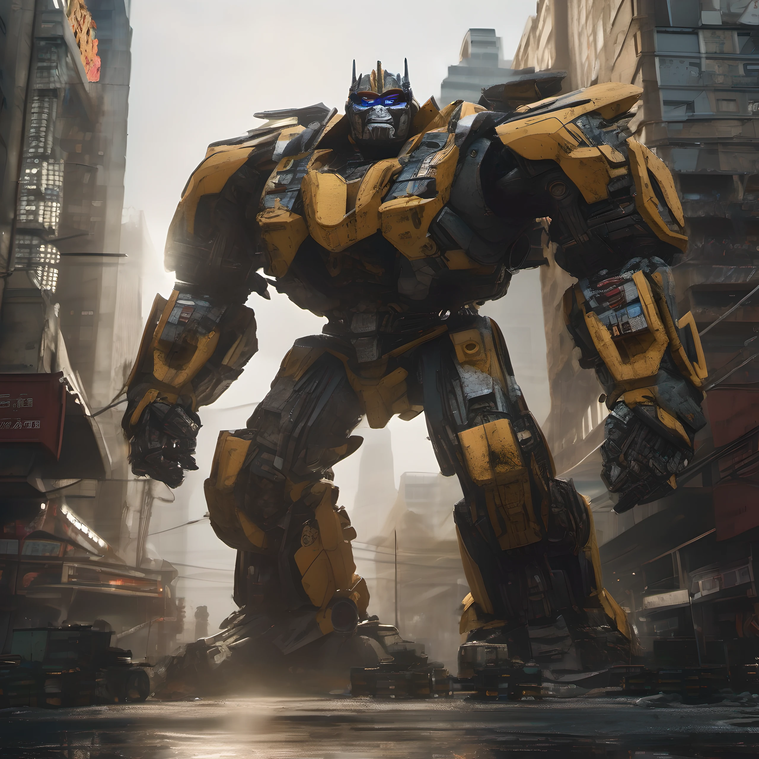 um realist, mecha king kong style transformers , cinematic, photo 8k