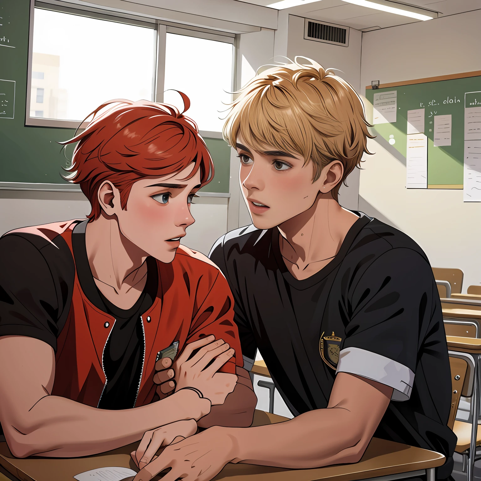 pelea vatalla entre los alumnos en clase se golpean y gritan