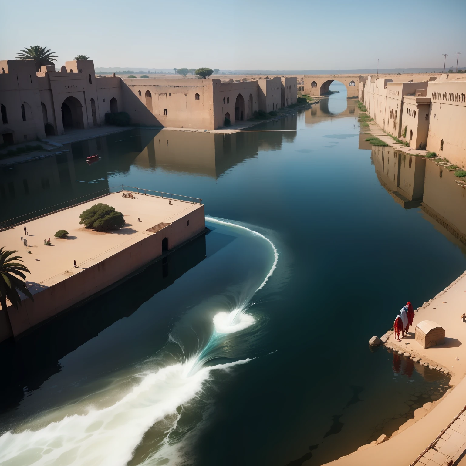 The waters of the Nile River become BLOOD