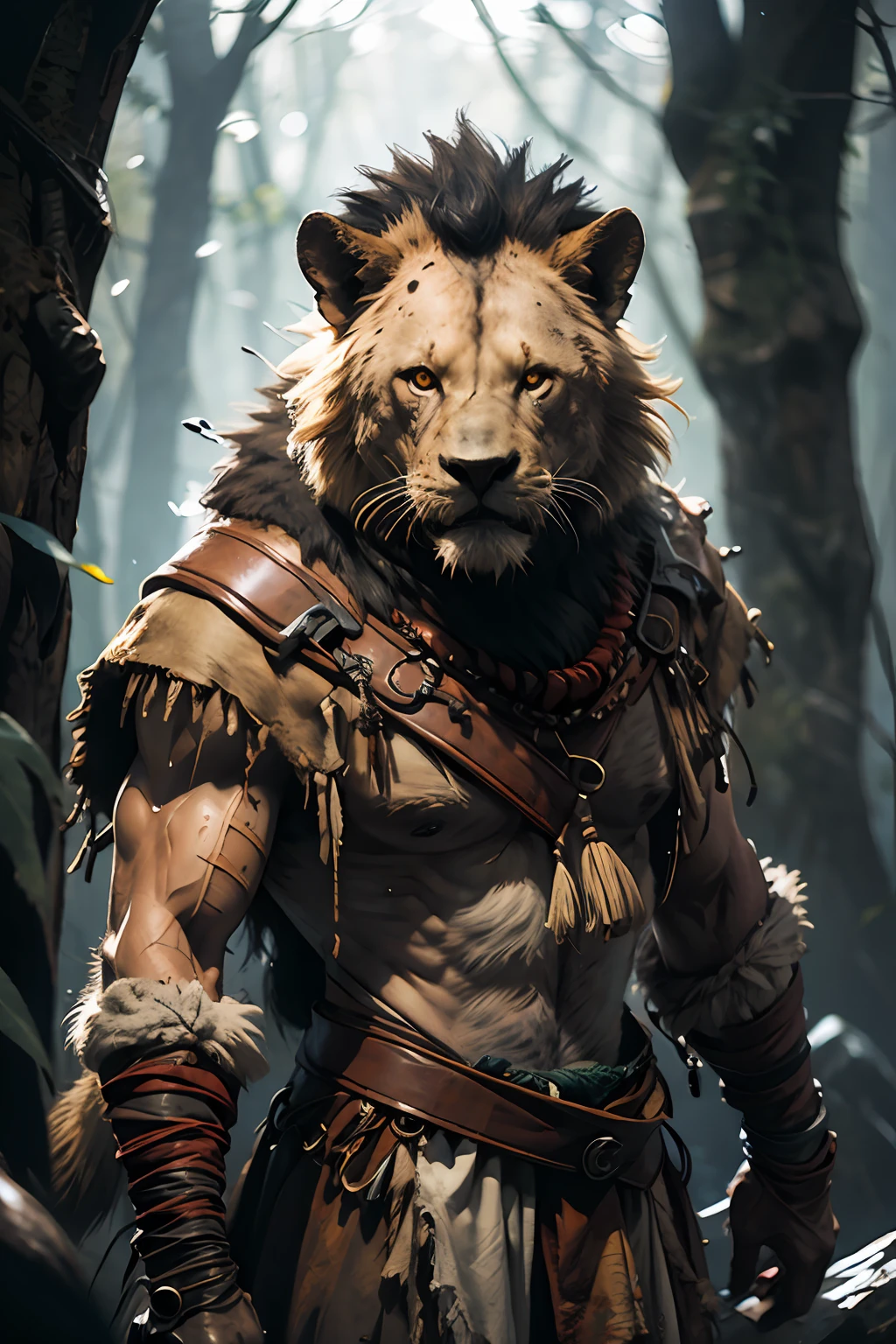 Lion, gnoll