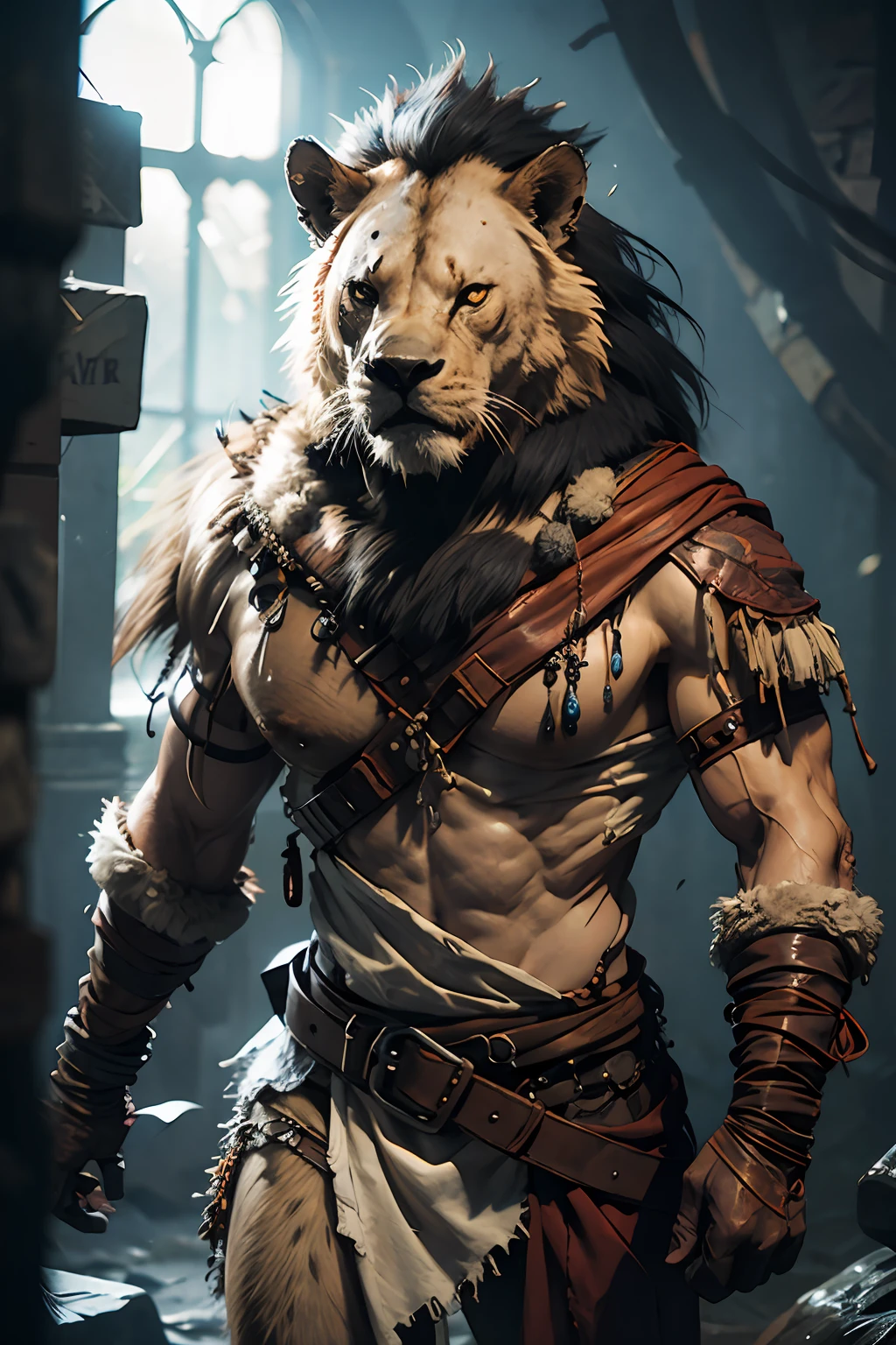 Lion, gnoll