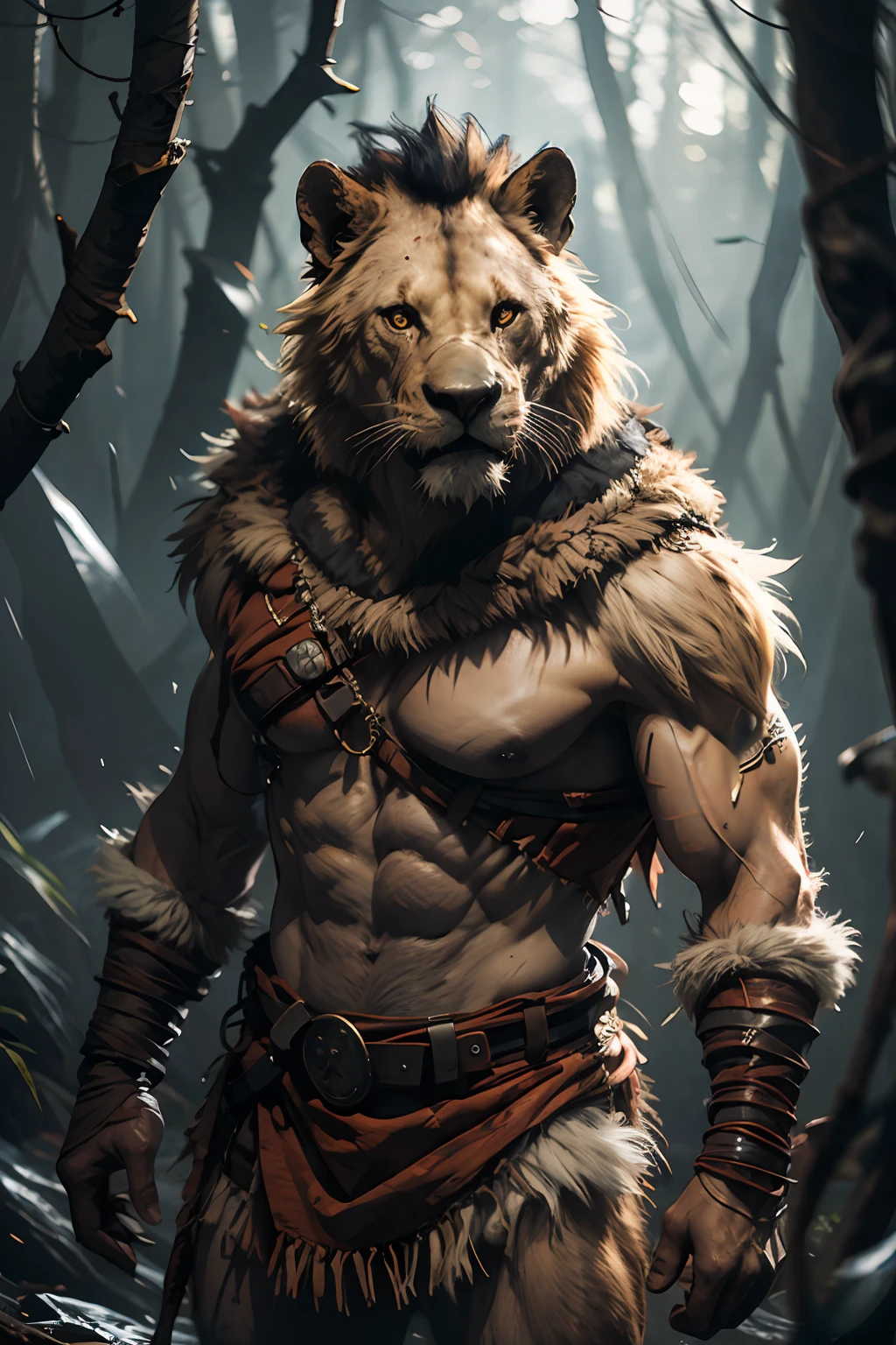 Lion, gnoll