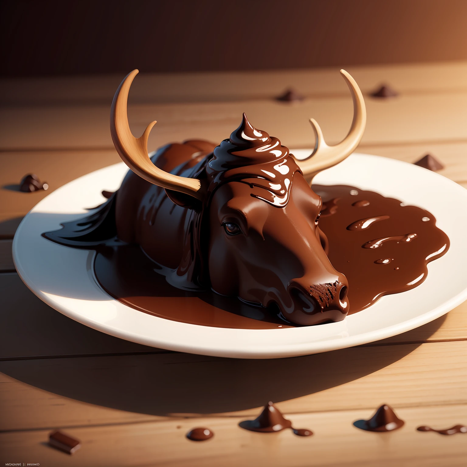 chocolate moose, concept art, 4k