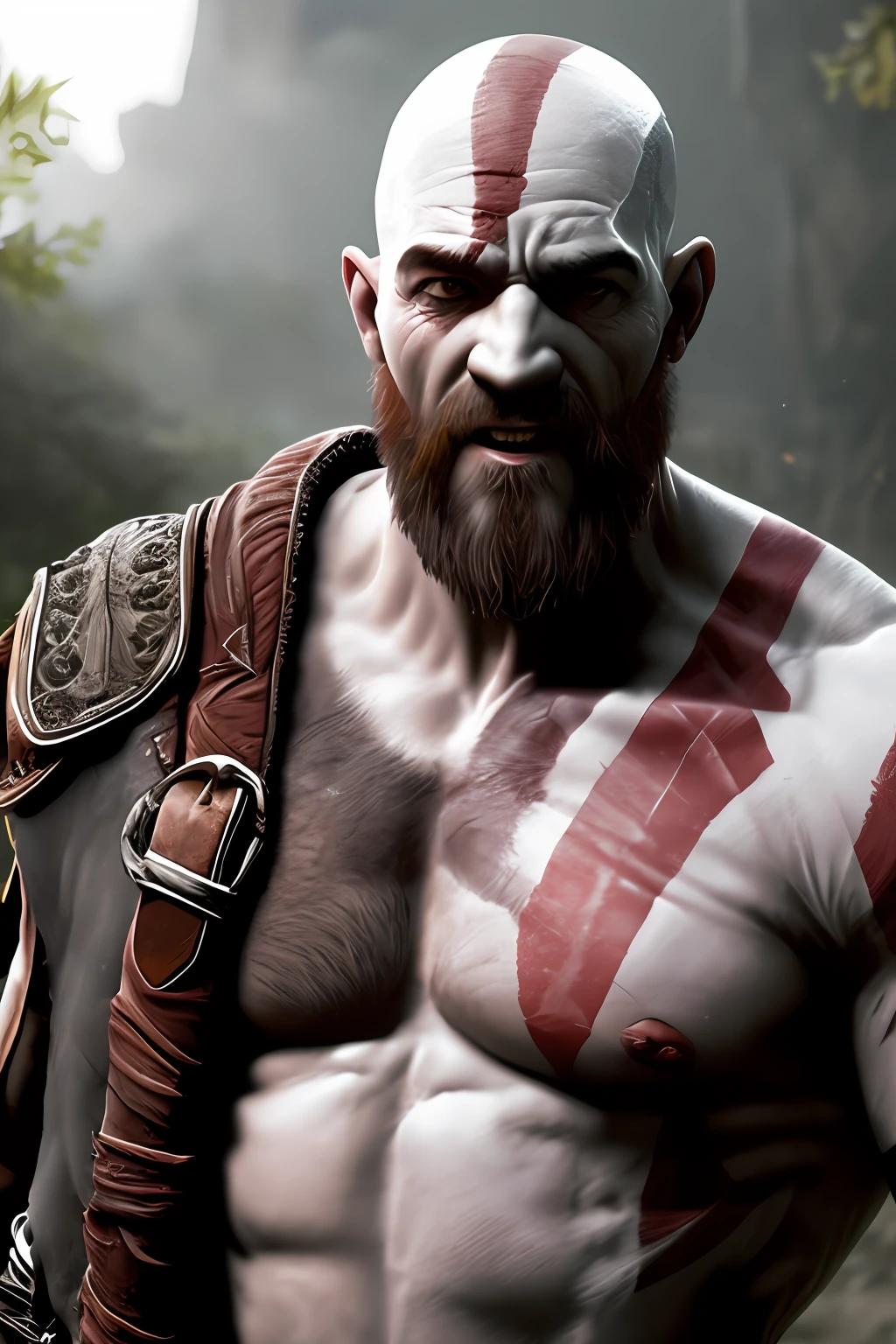 Kratos,4k ultra,ultra realista