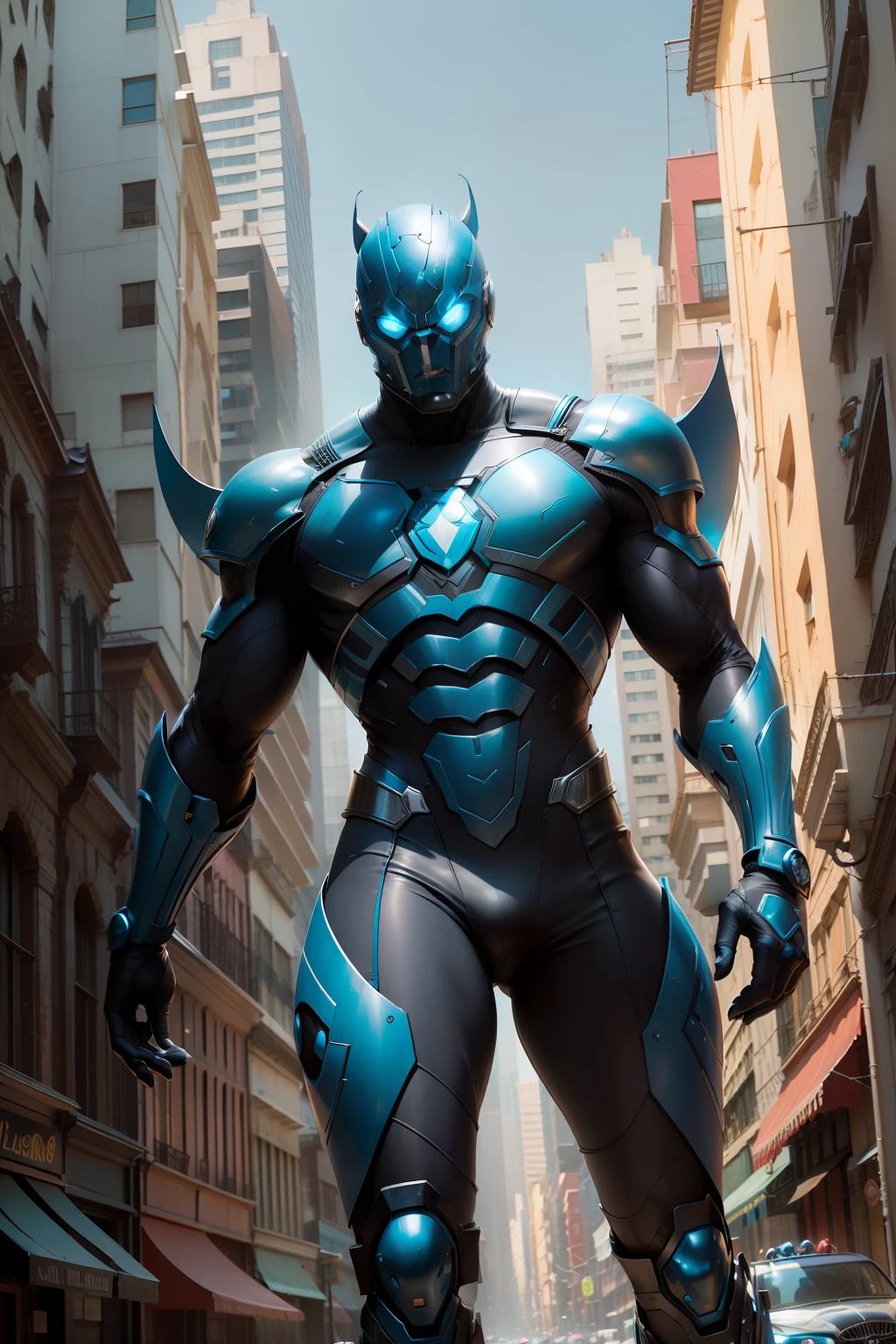 Xolo Maridueña blue beetle, cidade de mova york, de. quadrado do tempo