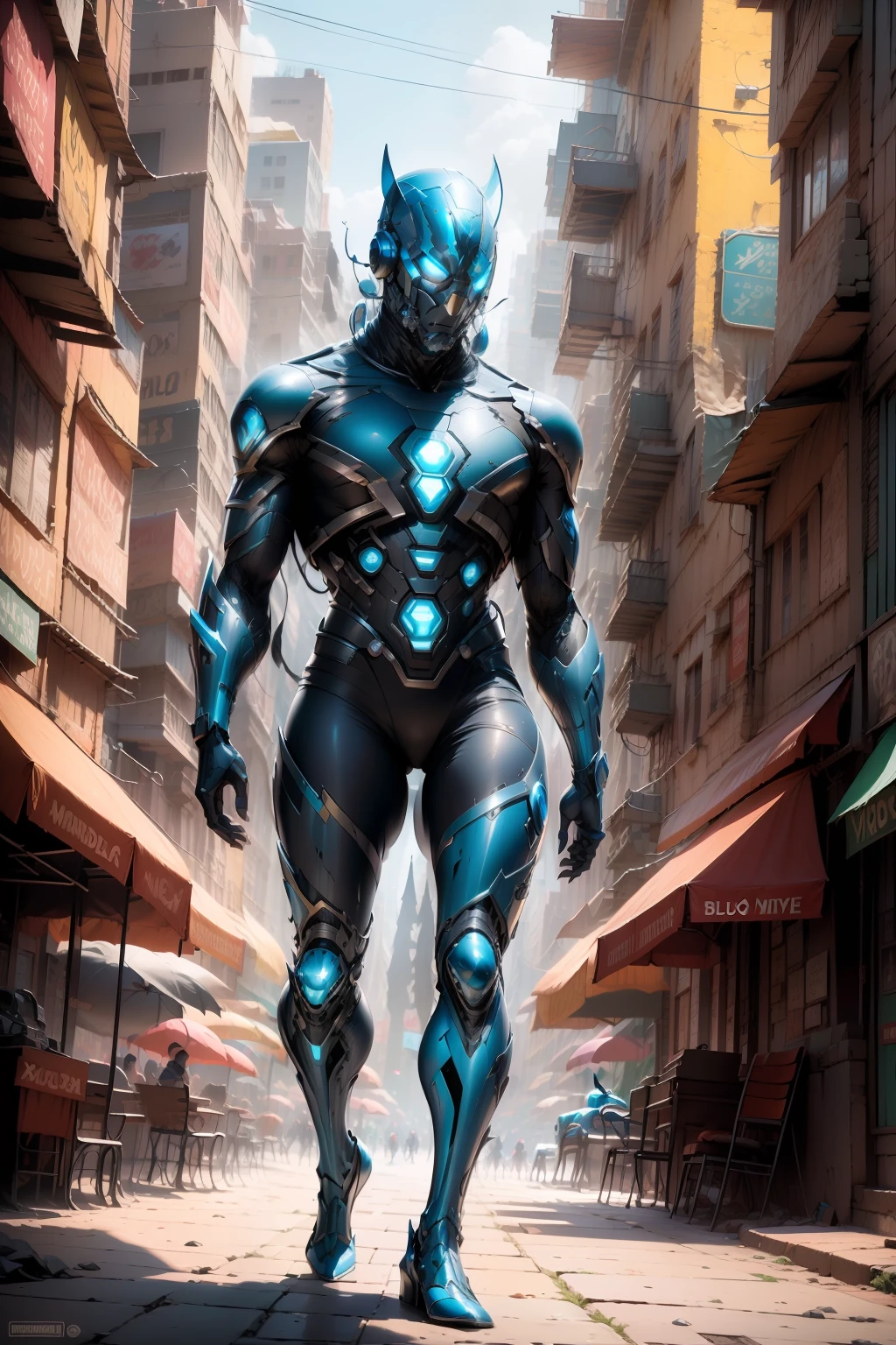 Xolo Maridueña blue beetle, cidade de mova york, DE. quadrado do tempo