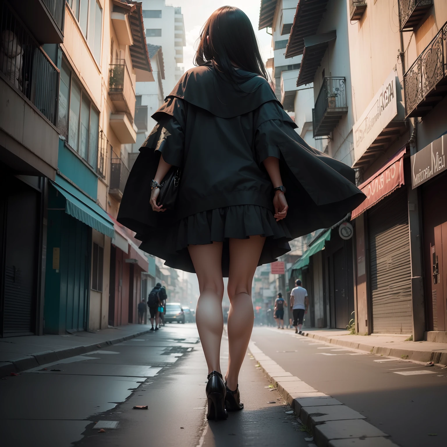 (melhor qualidade, qualidade superior,8k,imagem real, imagem realista, dark), (Muitos zumbis em uma cidade antiga), desespero, agonia, sangue, horror.