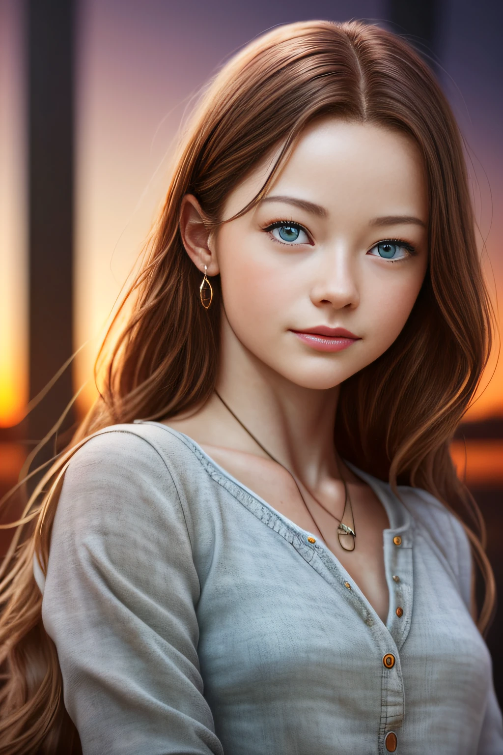 photo of beautiful Mackenzie Foy, 12 years old, as Murphy Cooper from the movie Interstellar, beautiful girl, red hair, pretty girl, beautiful picture, sunset, style by (Steve McCurry), Nikon Z FX Device, lens EF 70mm, cinematic lighting, studio backdrop, style long exposure, long shot type, vibrant color scene, photorealistic, intrinsic, beautiful face, ultra-detailed face, perfect body, (((full body))), Flawless, realistic, highly detailed, art station, trend, master piece, realistic face, realistic skin, detailed eyes, great art, ultra realistic n-9 render, 4k, 8k, 16k, 20K, HDR, UHD, 64k, perfect lighting, studio lighting, photorealistic, hyper realistic, symmetrical face, unreal engine, Bokeh, High resolution scanning, professional photography