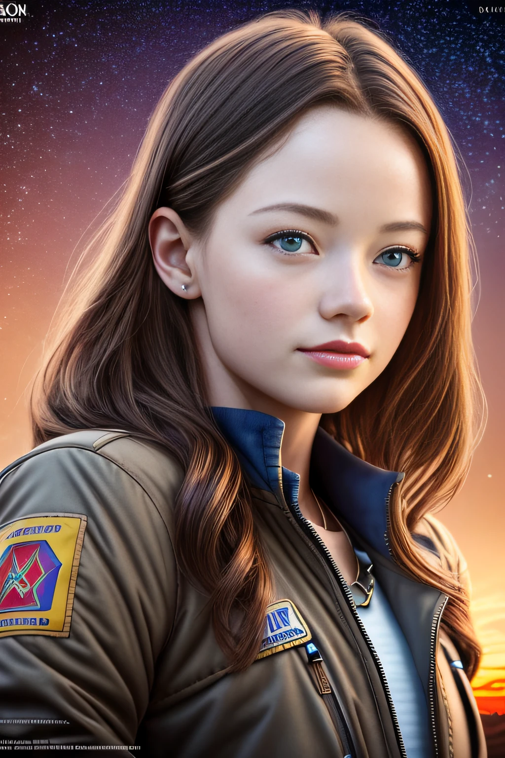 photo of beautiful Mackenzie Foy, , as Murphy Cooper from the movie Interstellar, beautiful girl, attractive girl, pretty girl, beautiful picture, elegant makeup, sunset, style by (Steve McCurry), Nikon Z FX Device, lens EF 70mm, cinematic lighting, studio backdrop, style long exposure, long shot type, vibrant color scene, photorealistic, intrinsic, beautiful face, ultra-detailed face, perfect body, (((full body))), Flawless, realistic, highly detailed, art station, trend, master piece, realistic face, realistic skin, detailed eyes, great art, ultra realistic n-9 render, 4k, 8k, 16k, 20K, HDR, UHD, 64k, perfect lighting, studio lighting, photorealistic, hyper realistic, symmetrical face, unreal engine, Bokeh, High resolution scanning, professional photography