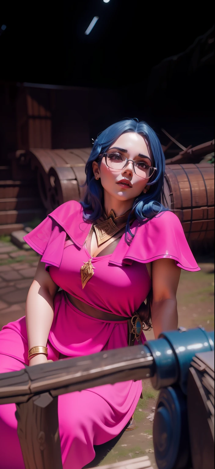 Foto de mulher elfa arqueira fundo de uma floresta imagem 4K