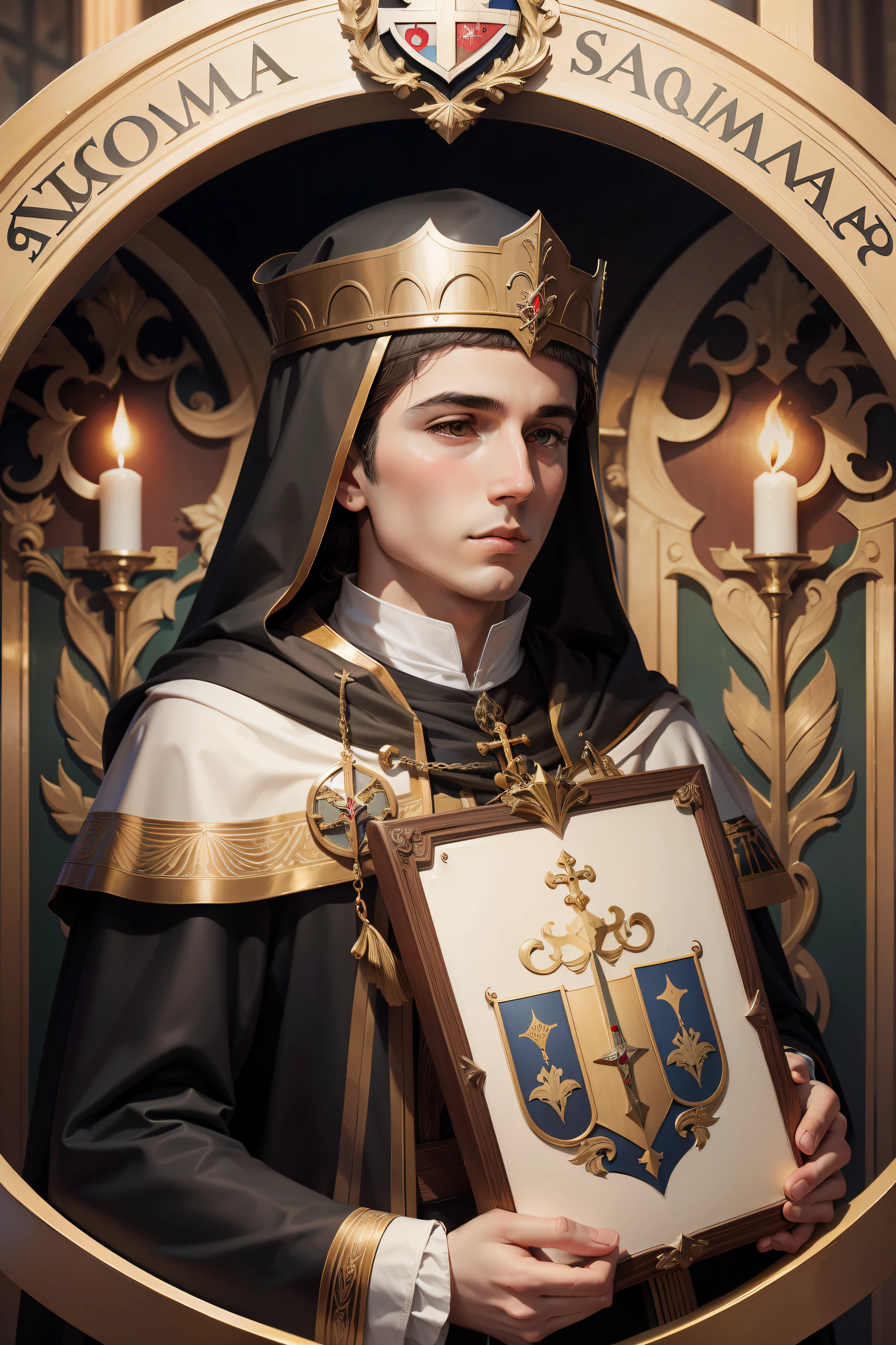 Coat of arms of St. Thomas Aquinas, Saint of the Catholic Church