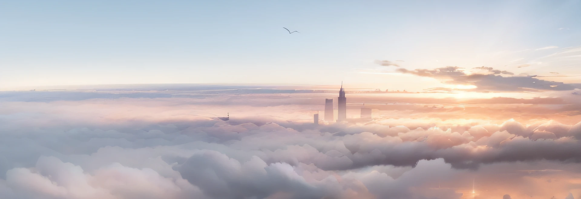 Arafs in the clouds with the city in the distance, city in the clouds, a city in the clouds, floating city on clouds, dark stormy clouds, Urban fog, surrounded in clouds and light, rise above clouds, In the clouds, upon the clouds, City in the Sky, gigantic skyscrapers, Floating city in the sky, Above the clouds