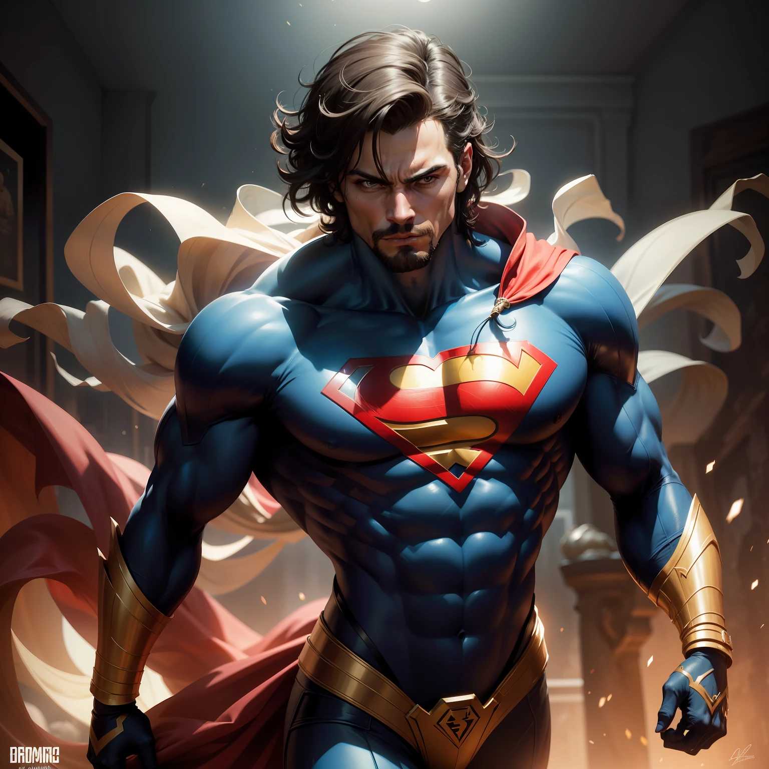 Imagine high-resolution digital art depicting the iconic character [super homem] da [DC Quadrinhos]. In this unique representation, [super homem] ganha vida com detalhes impressionantes e cores vibrantes, capturing the essence of his character and extraordinary powers.

The fluid lines and precise strokes give shape to the dynamic figure of [Super Homem], highlighting its distinctive features, Characteristic facial expressions and costumes. The meticulous details create a sense of realism and authenticity, while the graphic elements give a modern and artistic touch to the composition.

The color palette is carefully selected to faithfully represent the specific colors and nuances of [super homem]. Each shade is masterfully applied to create subtle shadows, Unique lighting effects and textures that highlight the personality and powers of [super homem],

The background scene is carefully crafted to complement the central figure of [super homem], offering a visually impactful context that underscores its importance and role in the comic book universe.

This digital artwork is a celebration of the grandeur and complexity of [super homem], capturing its essence in a unique image and (Original]which is sure to delight fans of [DC Quadrinhos] e entusiastas de arte em todo o mundo."32k