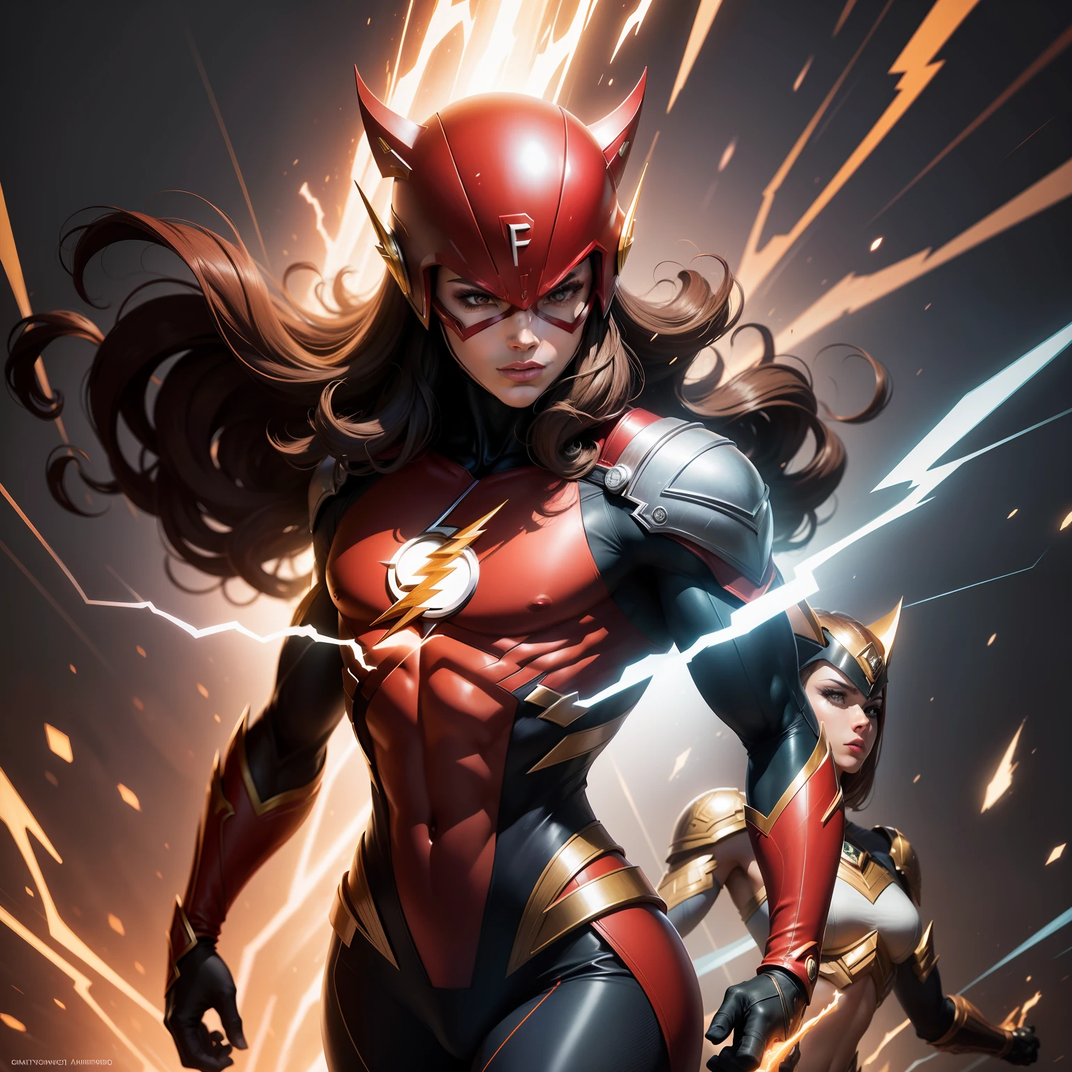 Imagine high-resolution digital art depicting the iconic character [FLASH] da [DC Quadrinhos]. In this unique representation, [FLASH] ganha vida com detalhes impressionantes e cores vibrantes, capturing the essence of his character and extraordinary powers.

The fluid lines and precise strokes give shape to the dynamic figure of [FLASH], highlighting its distinctive features, Characteristic facial expressions and costumes. The meticulous details create a sense of realism and authenticity, while the graphic elements give a modern and artistic touch to the composition.

The color palette is carefully selected to faithfully represent the specific colors and nuances of [FLASH]. Each shade is masterfully applied to create subtle shadows, Unique lighting effects and textures that highlight the personality and powers of [FLASH],

The background scene is carefully crafted to complement the central figure of [FLASH], offering a visually impactful context that underscores its importance and role in the comic book universe.

This digital artwork is a celebration of the grandeur and complexity of [FLASH], capturing its essence in a unique image and (Original)which is sure to delight fans of [DC Quadrinhos] e entusiastas de arte em todo o mundo."32k