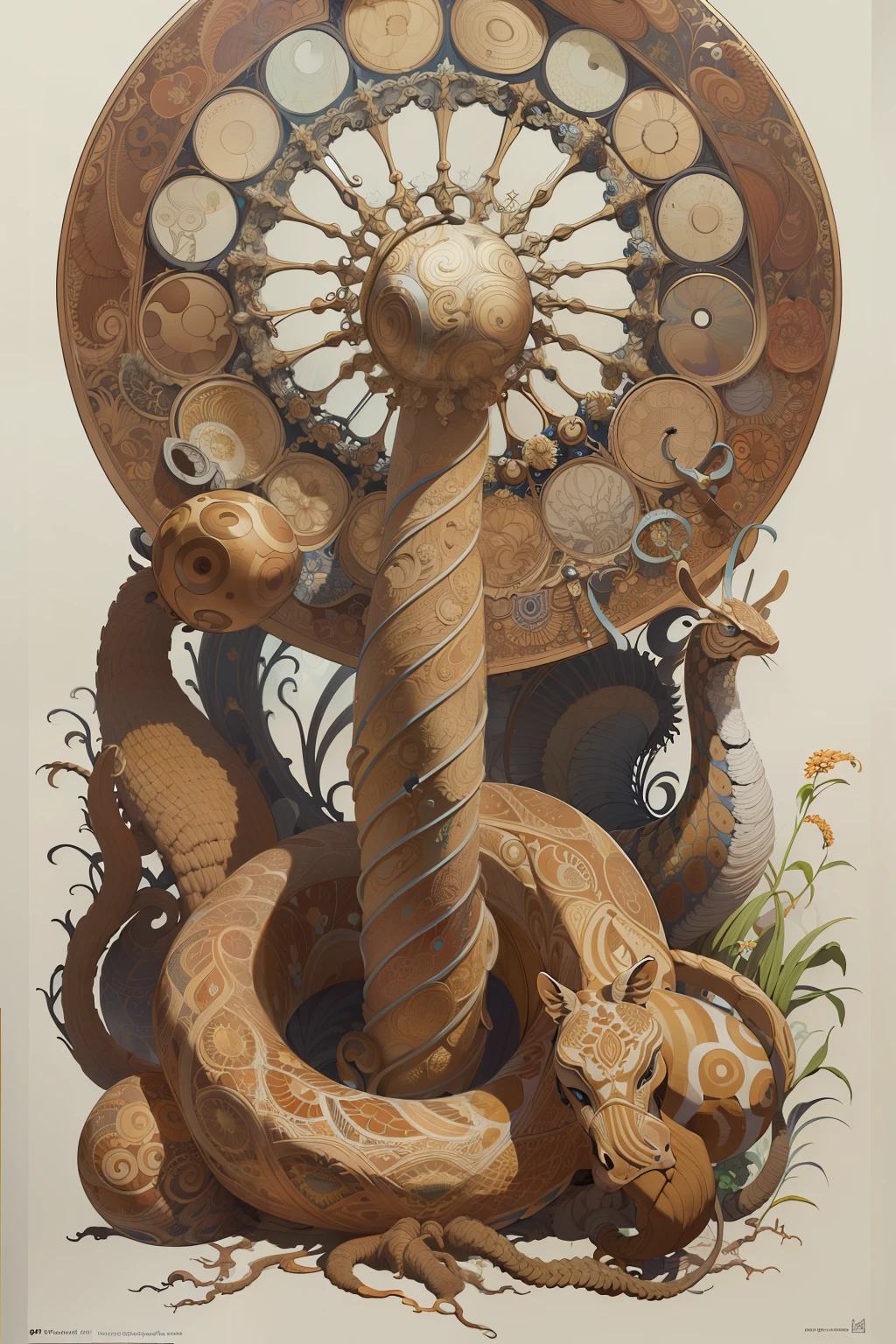 (Masterpiece, Best Quality, Highres:1.4), Detailed, Intricate Details, 4K,
color splashes, line art, art, fibonacci,