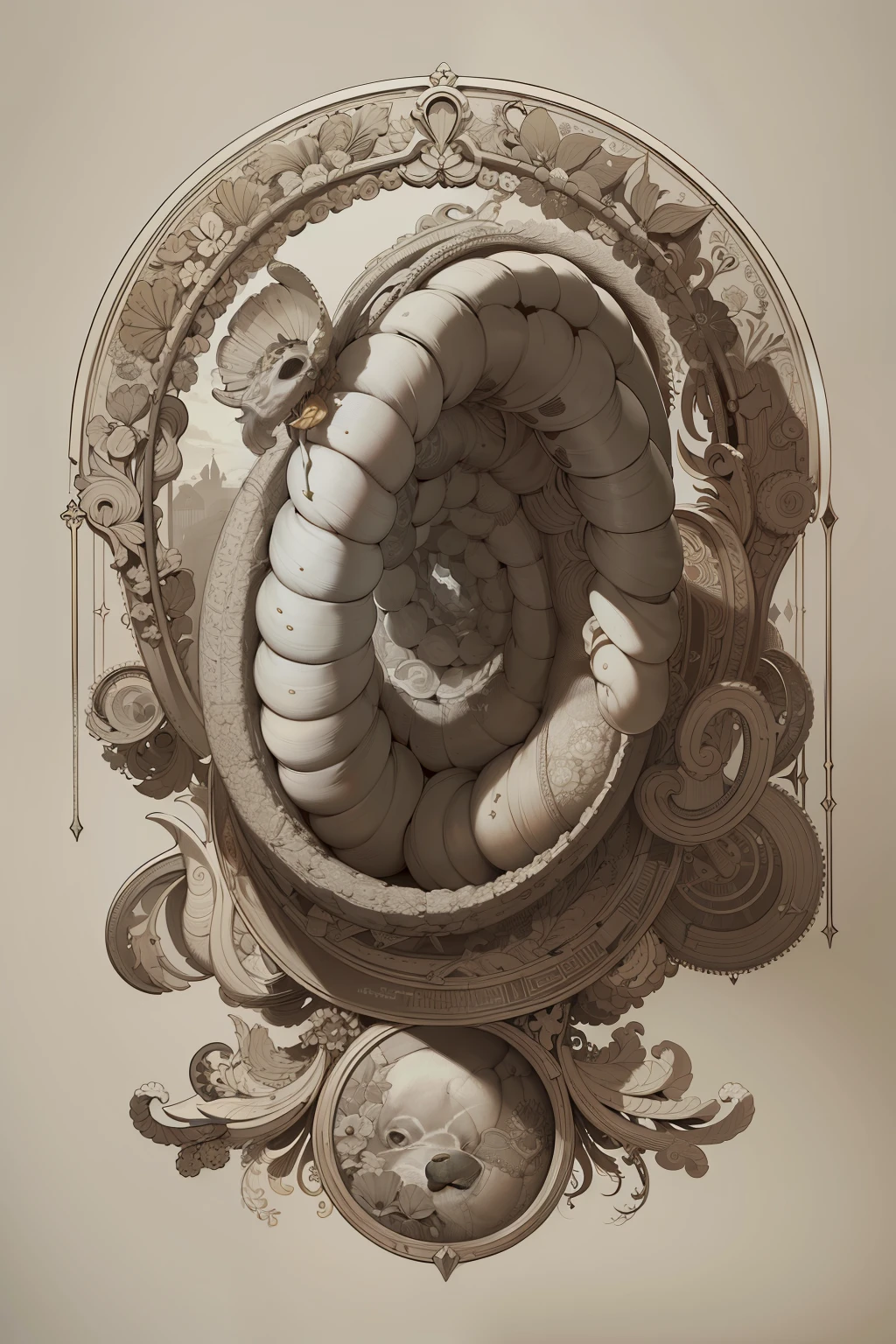 (Masterpiece, Best Quality, Highres:1.4), Detailed, Intricate Details, 4K,
color splashes, line art, art, fibonacci,
