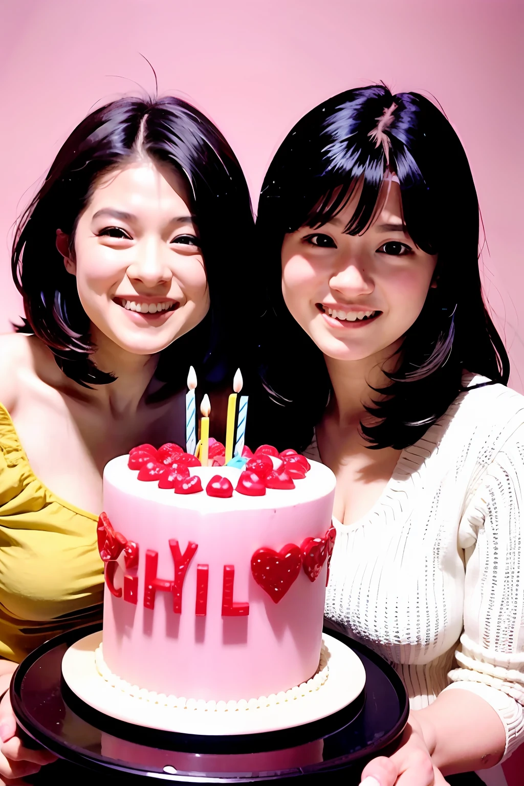 Girls with short hair celebrate birthdays with girls with long hair