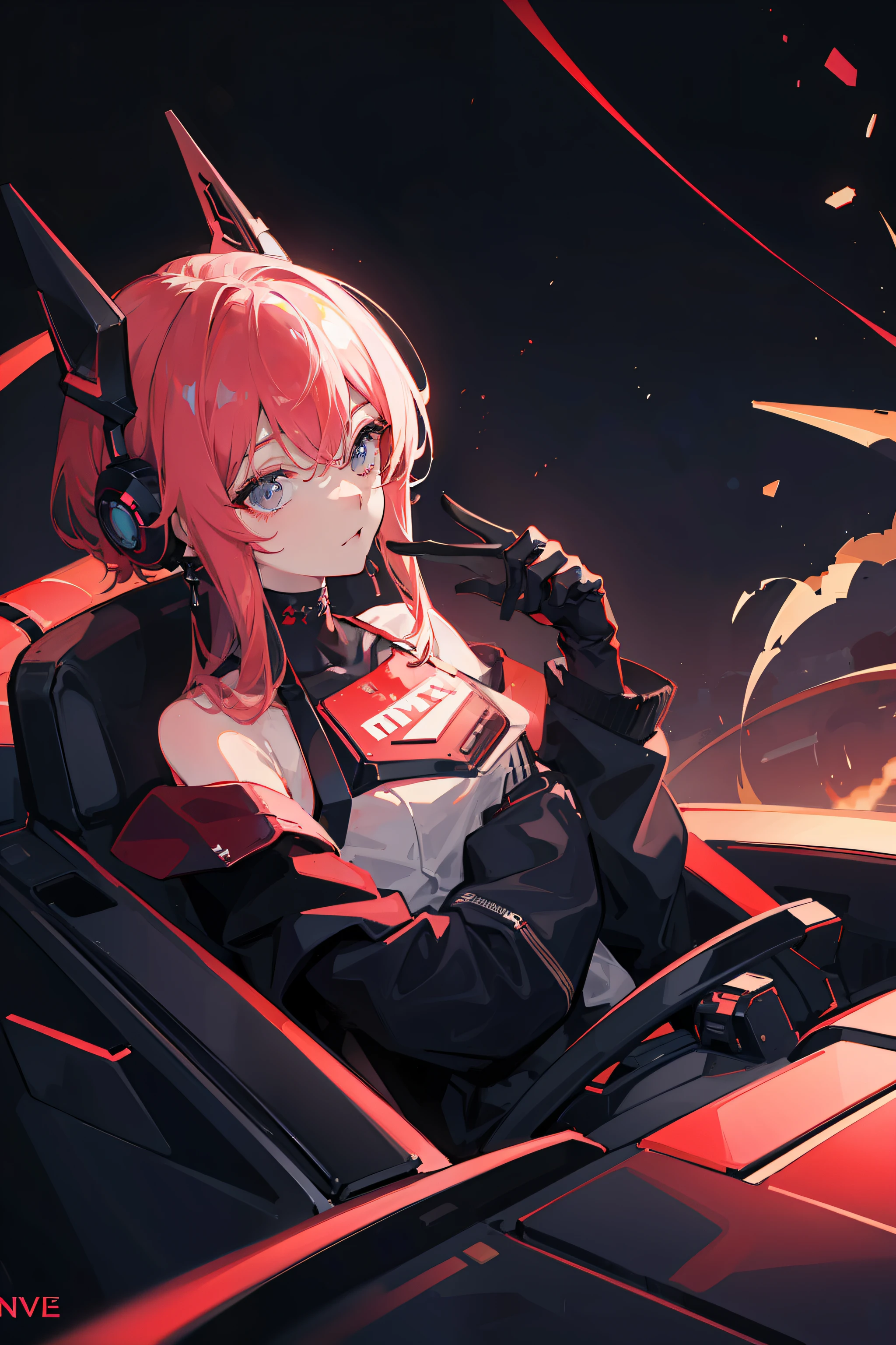 (nvinkpunk: 1.2) (snthwve style: 0.8) Corvette, light wave, sunset, complex and elaborate design