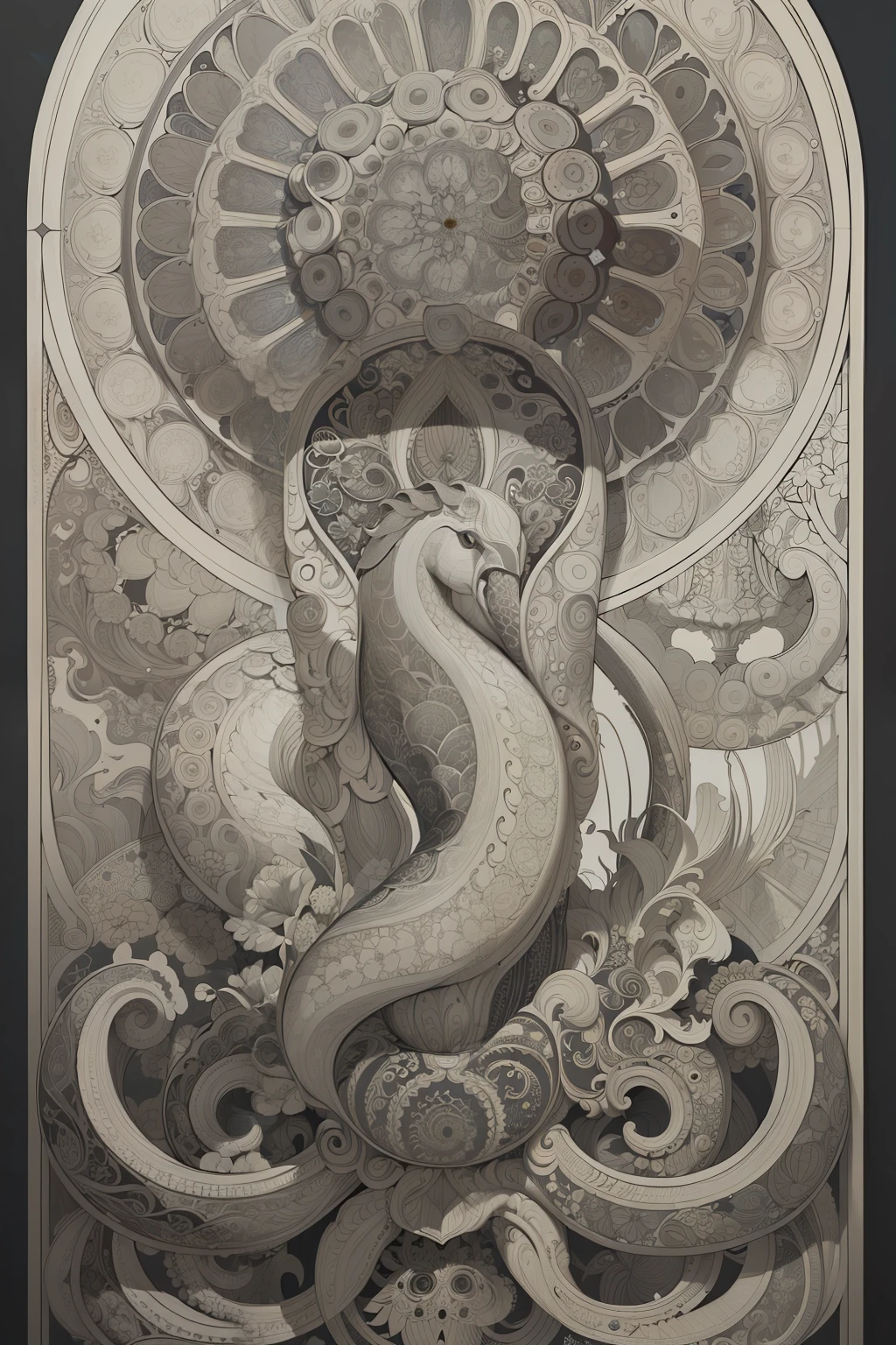 (Masterpiece, Best Quality, Highres:1.4), Detailed, Intricate Details, 4K,
color splashes, line art, art, fibonacci,