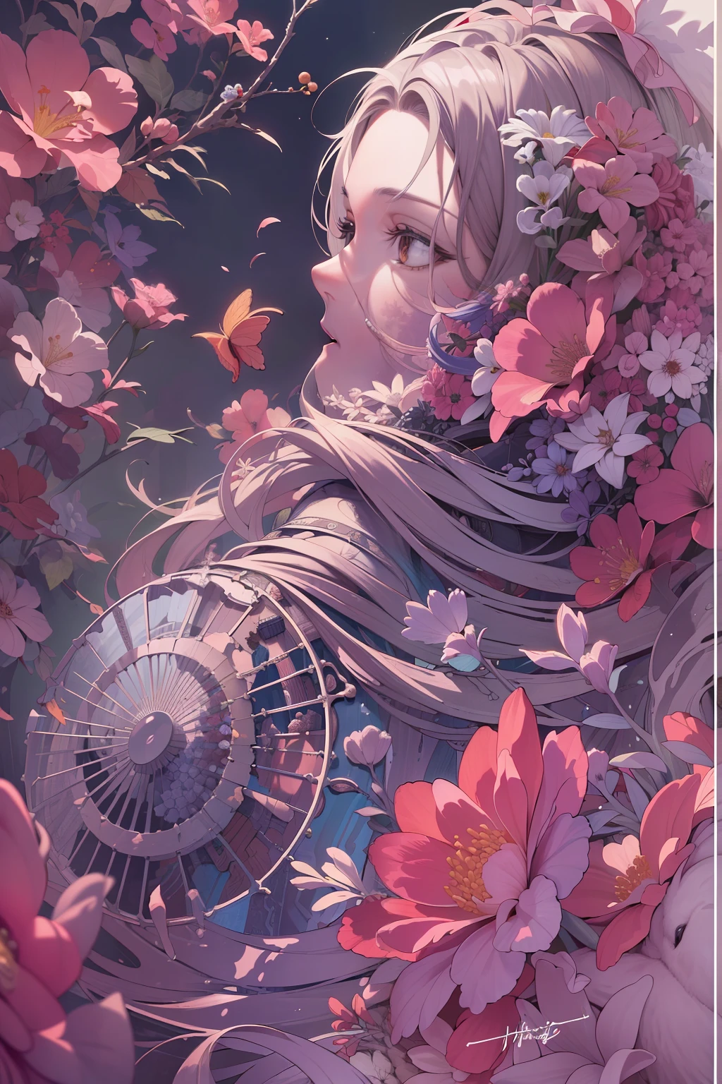 (Masterpiece, Best Quality, Highres:1.4), Detailed, Intricate Details, 4K,
color splashes, line art, art, fibonacci,