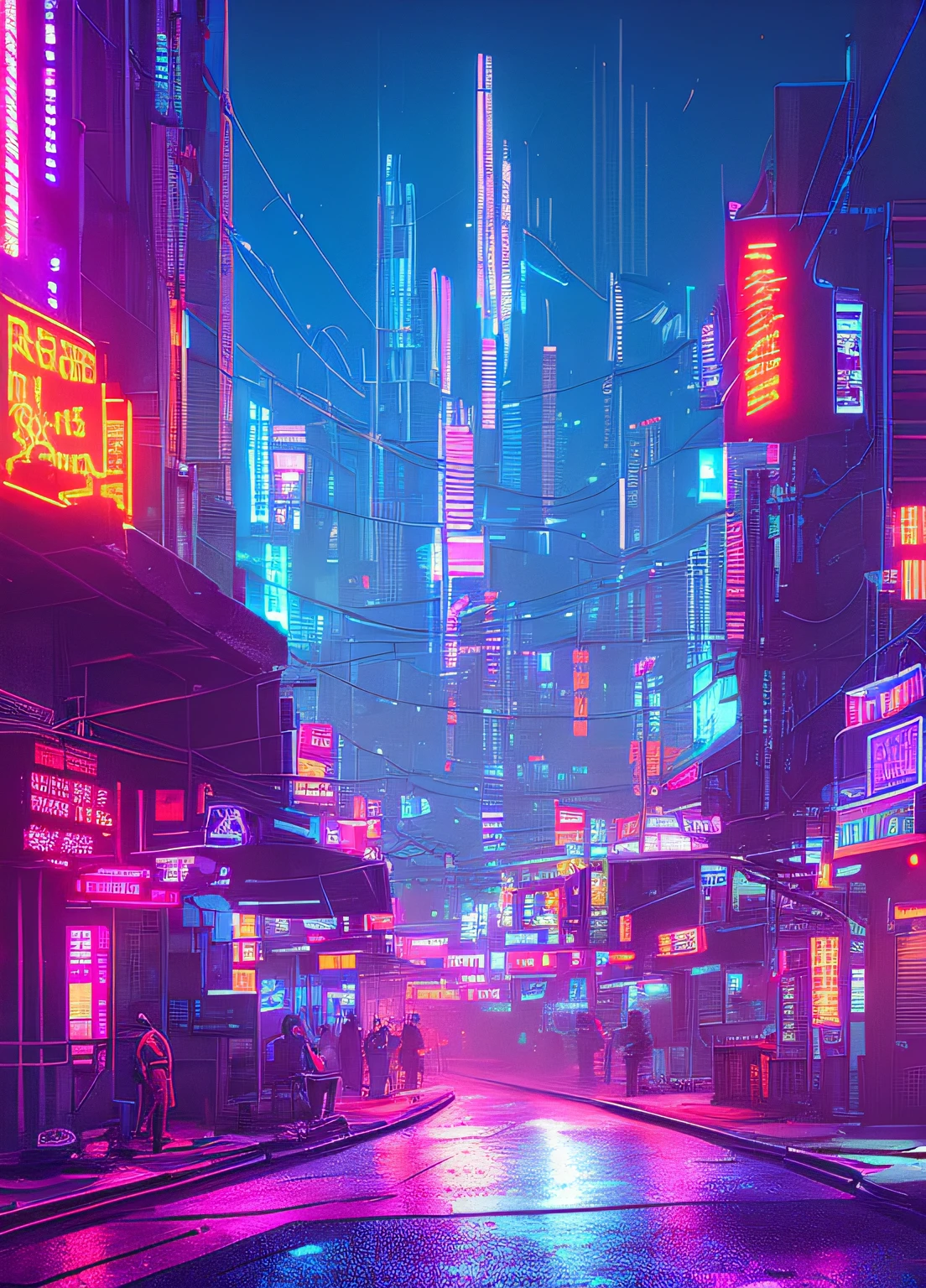 (an artistic photograph of a cyberpunk prostitute),full body shot, centered, (extremely detailed:1.2), (intricate neon slums in the background:1.1), hyper-detailed, (soft lighting:1.2), high resolution, filmic grain.