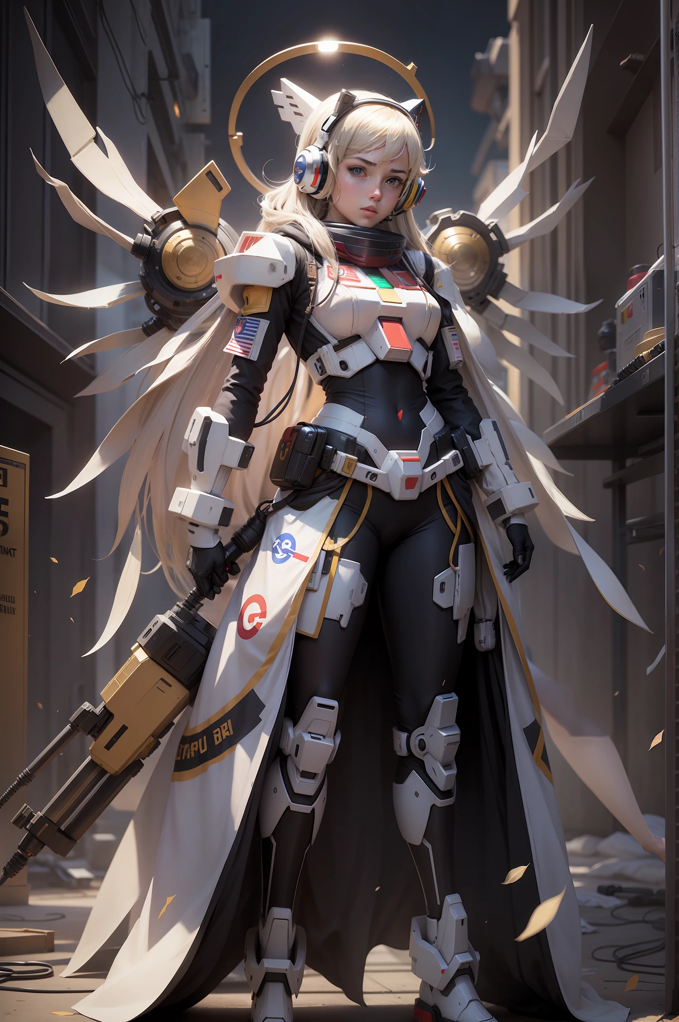Female, real, google, headphone, Gundam