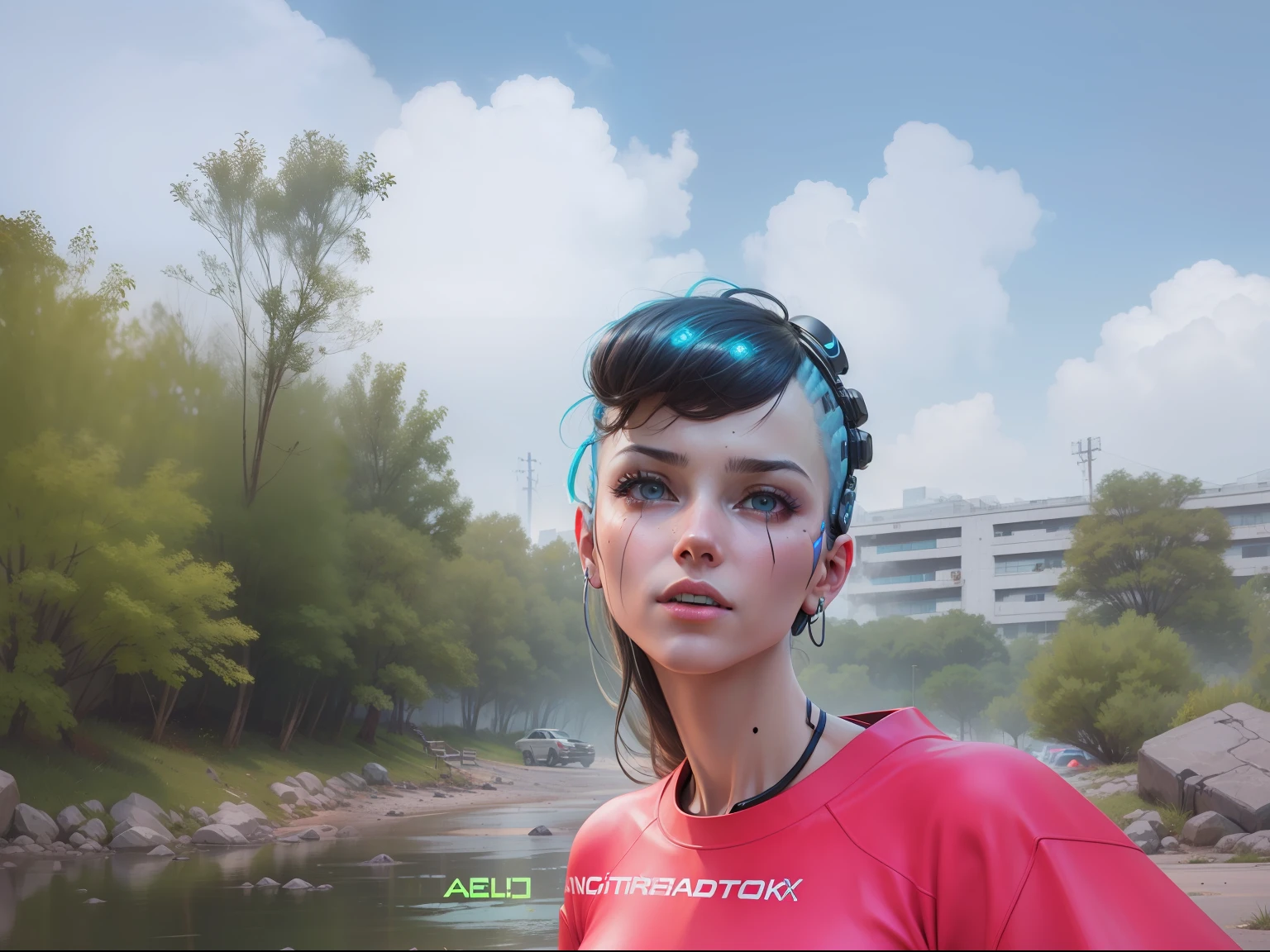 Change this image into cyberpunk ai generate