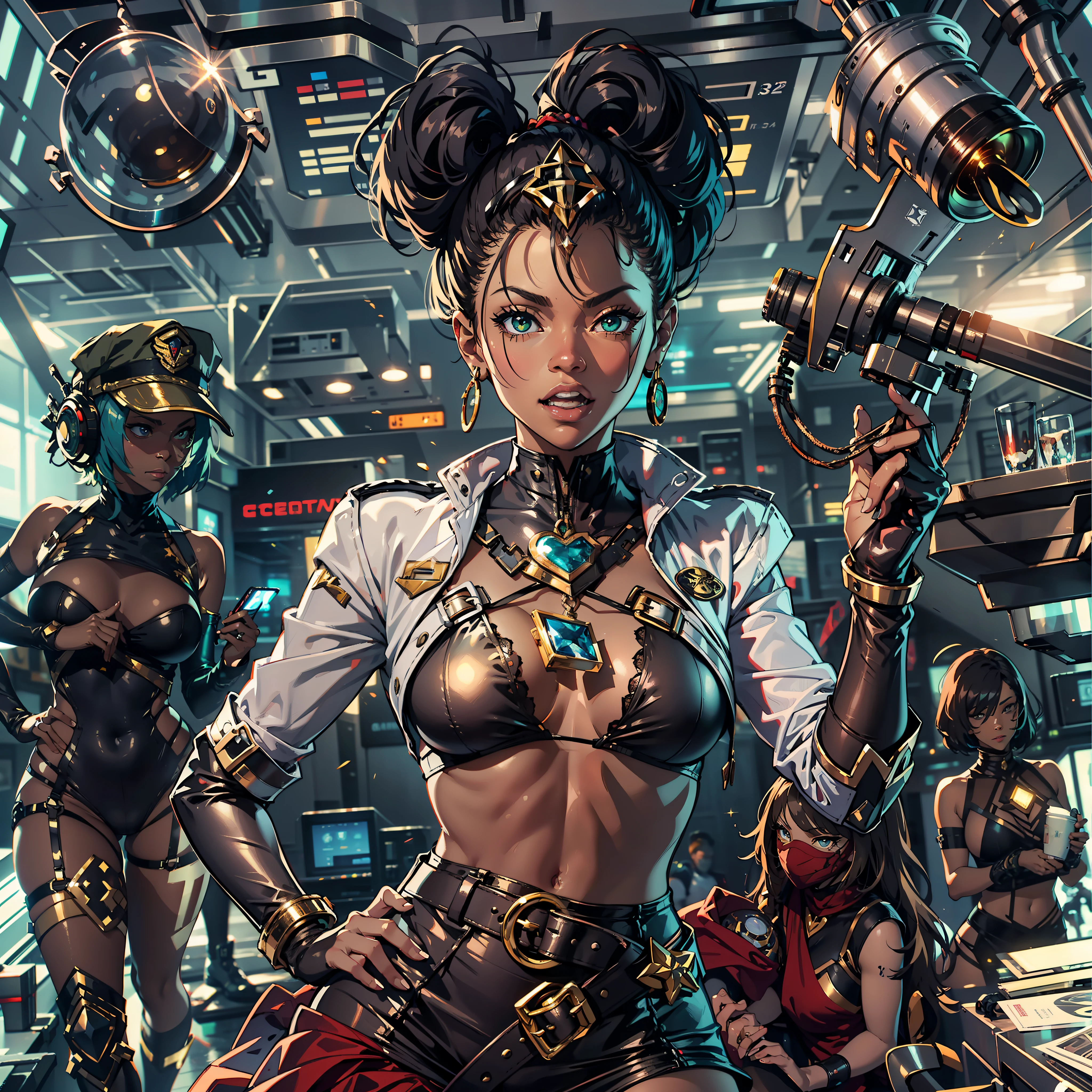 Galaxy female The Manned Maneuvering Unit (MMU) outfits astronaut suit girl propulsion jet-pack missile outdoor UNITED STATES Flag Goddess Conceptual contre-jours onyx Star Sun space Station Port War Will-o'-the-wisp "African" Deep Ship Pilots "Heavy metal" Devastating cyberpunk mature athlètes "Luis Royo" dazzling Admiral slow-motion marchants Marshall richly decorated Cosplay Royale native Queen "Zoë Saldana" women "Nichelle Nichols" cow-girl "Annika Hansen" sundrop ultra_Sharpness intricate ultra pro-photorealists optimal quality perfection details Accuracy reflexes ultra highRes max volumetric graduate netteté improved Octane_render number_rendues UHD XT3 32K DSLR HDR unrealengine5 saturate ombres analogique 3dcg corps symmetrical athlète clean skin tanned hairstyles epic face cheekbones effects embarrassed redderer indigos eyeliner beautiful eyes sapphires dark pupils black brown retina lazulis iris turquoises mouth open teeth obvious smiles fringes ecstatic floating jacket quirky fixed eccentric cape levitating shoulders-off shirt lace clavicles white papillotes embroidered breasts points satin corsait sundrop thick felther felt skirt matching spinels loose swinging navel waist revealing belts-Chastity heart padlock Gold decorated silver agate pubis scarlet pubis-hairy silks garters snaps thighs legs boots stainless steel gothic thick onyx magic rubis invoques incandescentes CGSCOSITY floraison invoke monster background équirectangulaire 360 Cristallines fregate hearth Micro Recorder flash (EOS R6 135mm 1/1250s f/2.8 ISO400) pistol-Phaser shoot phaser Mechanic Canon-ion Borg opale mannequins Seven-of-Nine dramatic straight dressed armor heavy chrome metallic flat sensor Luminescence rune lava bands antenna engravings Tourmaline glyph plasma fathoms brass copper fullbodye astronault chef-d&#39 Michelangelo armoirie earth navy tattoo "Bruce Weber" nsfw varied multi etc.
