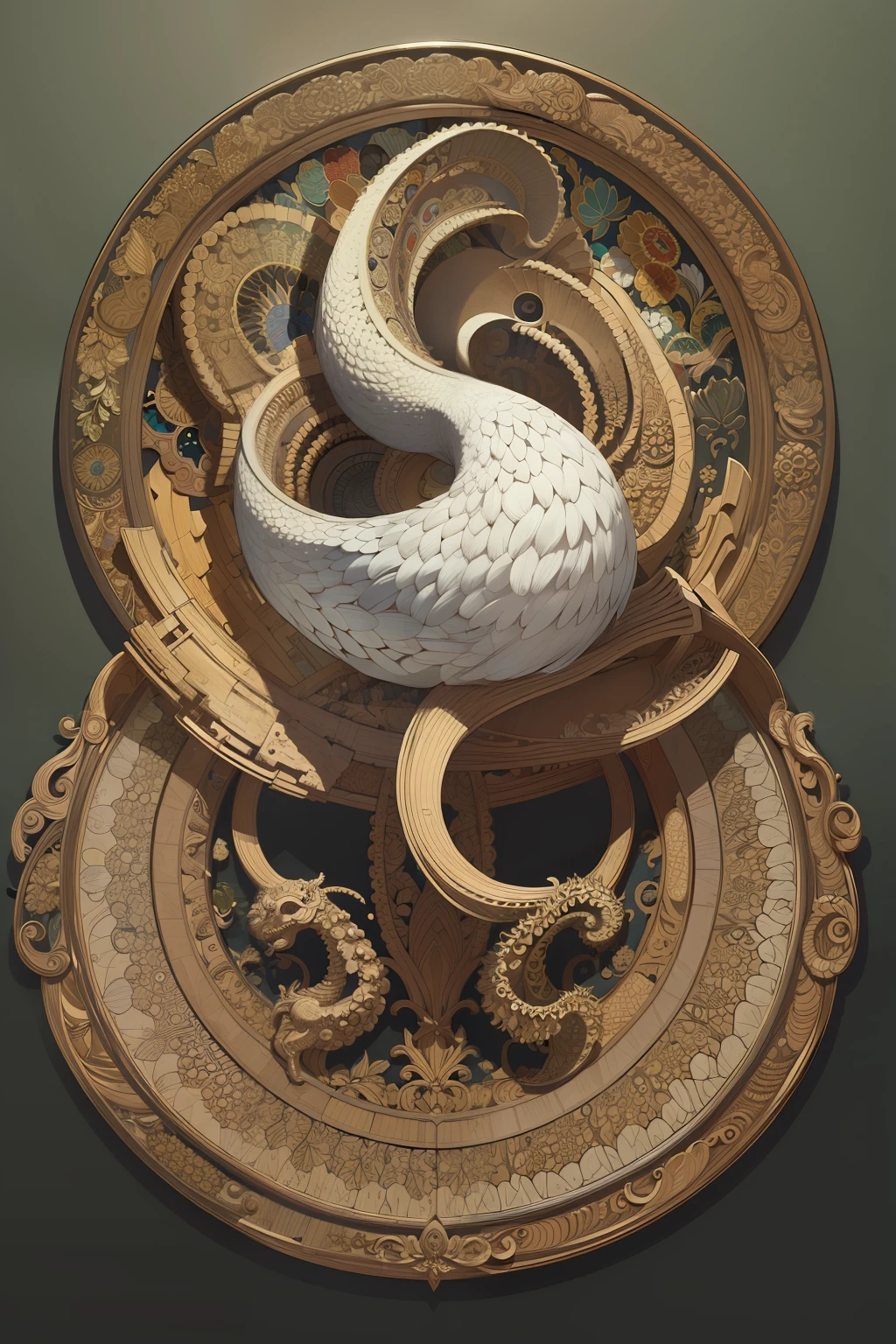 (Masterpiece, Best Quality, Highres:1.4), Detailed, Intricate Details, 4K,
color splashes, line art, art, fibonacci,