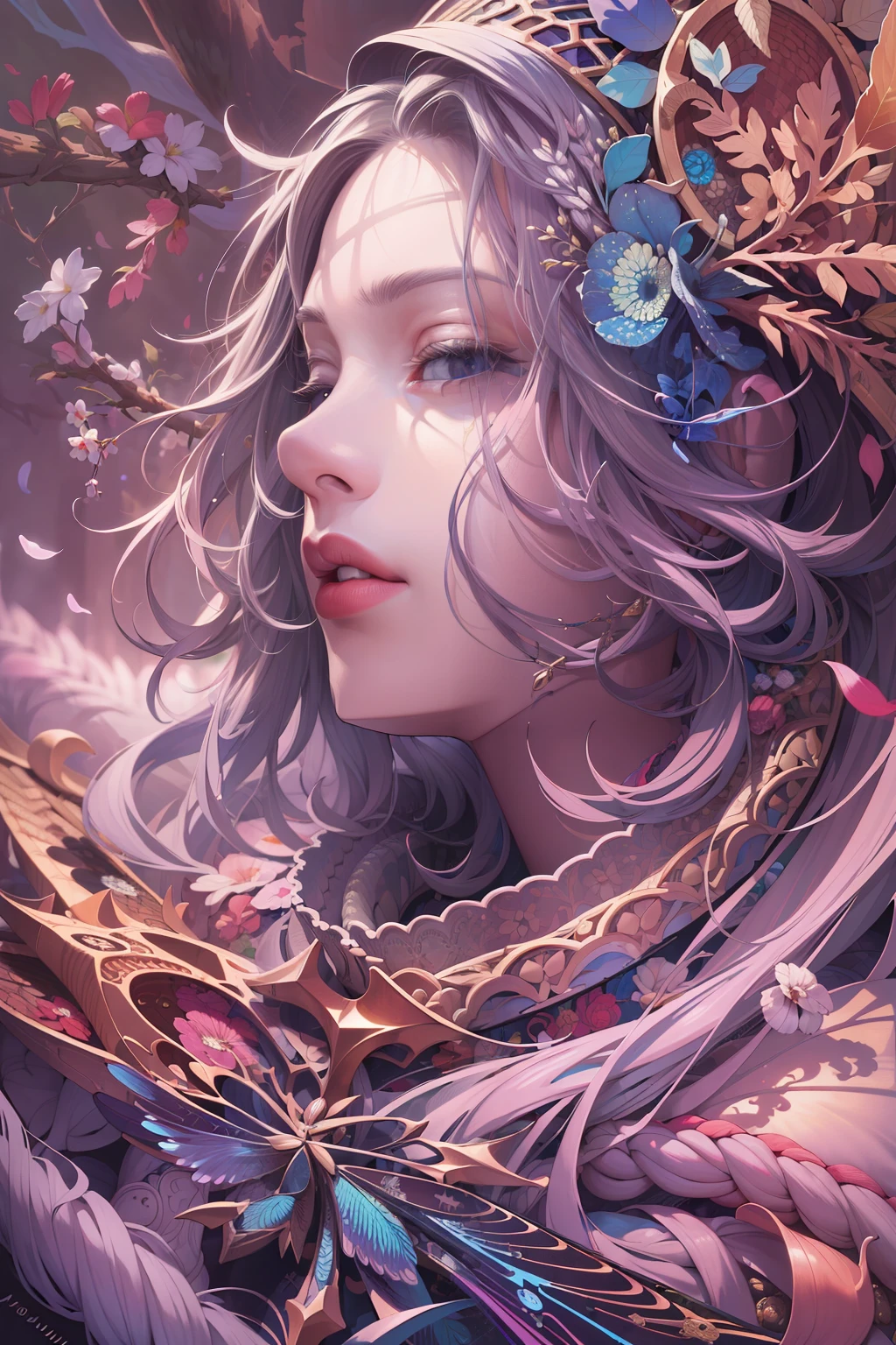 (Masterpiece, Best Quality, Highres:1.4), Detailed, Intricate Details, 4K,
color splashes, line art, art, fibonacci,