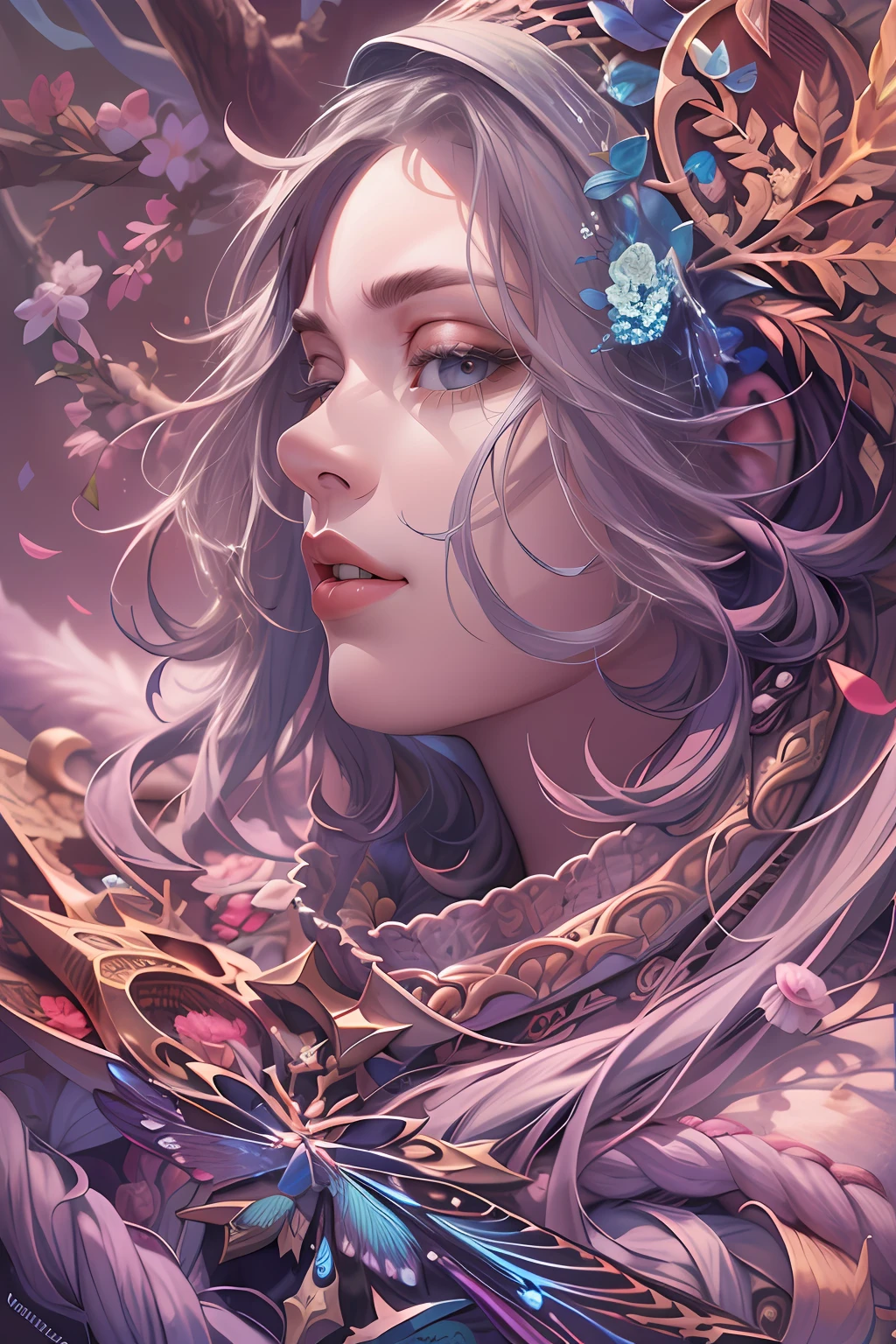 (Masterpiece, Best Quality, Highres:1.4), Detailed, Intricate Details, 4K,
color splashes, line art, art, fibonacci,