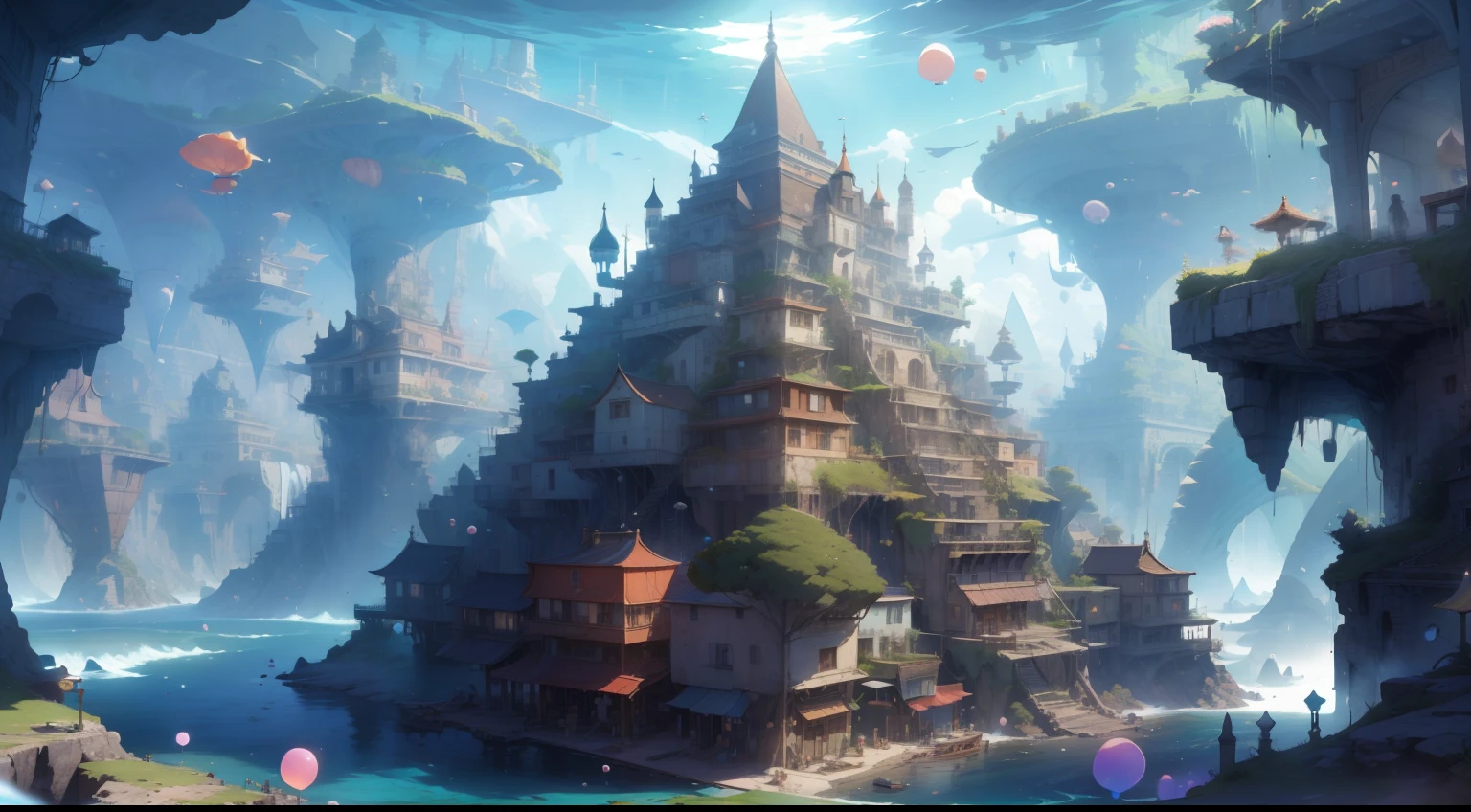 {{{Masterpiece}}}, {{{high high quality}}}, {{{8K wallpaper}}}, {{{underwater city reminiscent of ancient Egypt}}}, {{{an underwater city}}}, {{{giant underwater pyramid}}}, {{{Sea}}}, {{{Ocean}}}, {{{Ancient Egypt}}}, {{{pyramid}}}, {{{many pyramids}}}, {{{whales}}}, {{{pods of whales}}}, {{{pyramids in background}}},  {{{pillars}}}, {{{captivating descent}}}, {{{Underwater}}},  {{{airbubble, water particulate, Buble, bubbles in water}}}, {{{Sunlight, light coming through water, sun rays through water}}}, {{{Shimmering water}}} , {{{fluctuation of water}}}, {{{Tentacles, detailed tentacles, many tentacles, detail tentacles}}}, {{{the reef, Beautiful coral reef background}}}, {{{Breathtaking landscapes}}}, {{{vivid scenery}}}, {{{fascinating views}}}, {{{Captivating beauty}}}, {{{Captivating panorama}}}, {{{startling colors }}}, {{{transcendent experience}}}, {{{unreal journey}}}, {{{surreal environment}}}, {{{enchanting landscape}}}, {{{mind-blowing views}}} , {{{stunning images}}}, {{{dreamlike perspective}}}, {{{mesmerizing charm}}}, {{{spectacular free fall}}}, Fantasy art style, Best quality, Ultra detailed, landscape, Breathtaking, (Best quality), (high resolution), (Sharp focus), (Ultra detailed) , (Extremely detailed), (extremely high quality artwork), 8K_the wallpaper, (extremely detailed CG 8k),(very fine 8K CG), ((hyper super ultra detailed perfect piece)), Flawless, (((Masterpiece))), illustration, (Dynamic lighting), Dynamic light, Sunshine, suns rays, god light, Cinematic light, (cinematic shadow), (textile shading) , (cinematic shadow), Vivid colors,,StackedCityAI,