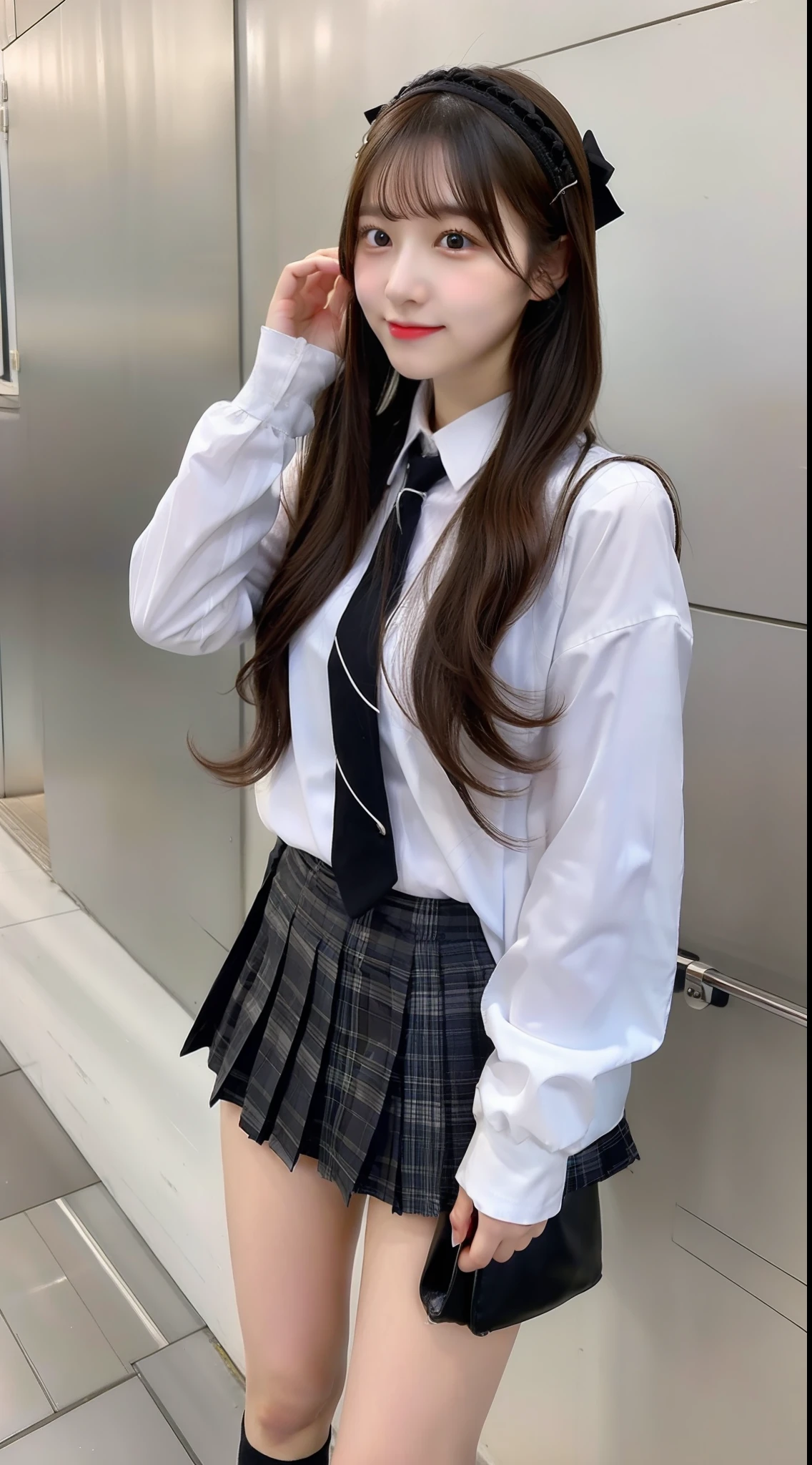 High school girl in miniskirt 18 years old