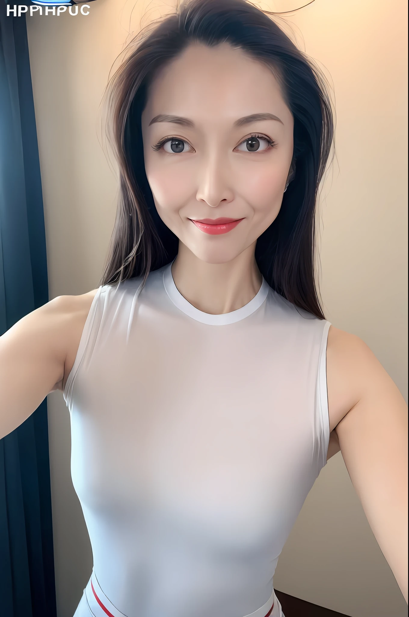 RAW Photo, (pureerosface_v1:0.8), (ulzzang-6500-v1.1:0.2), ,adult mature female face,beatiful face, cinematic light,photo realistic pastel color, 1adult woman, nice things, great boobs,red eyes, shiny lips,(hyper photorealistic,cinematic dramatic realistic color:1.5),(Upper body, very narrow waist and very wide pelvis and big breasts, long slender legs, very broad shoulders and very sharp slender little face, very detailed surrealistically long and slender face, such as the real model:1.3, perfect features and very attractive long eyelashes:1.4, very detailed perfect ratio of eyes and round eyeline:1.3, Korean idol’s surreal face, nose and body, very round eyeline, very long and beautiful eyelashes, (black long wavy hair), 1 woman ,(mature attractive woman),(very slim model body, huge breasts and very broad shoulders, long sexy legs, surreal Korean idol face and nose and body, very surreal sharp little eyes), 1 woman, (seductive mature woman ), ((Thin semi-sharp lines, cinematic colors and shadows)). (smiling face:1.2), (race queen :1.5), (racing_uniform, short and tight skirt, {{{{underboob:1.7}}}} crop top, pantyhose, earring), racing_mode, grid_girl, (moter Racing circuit:1.7,