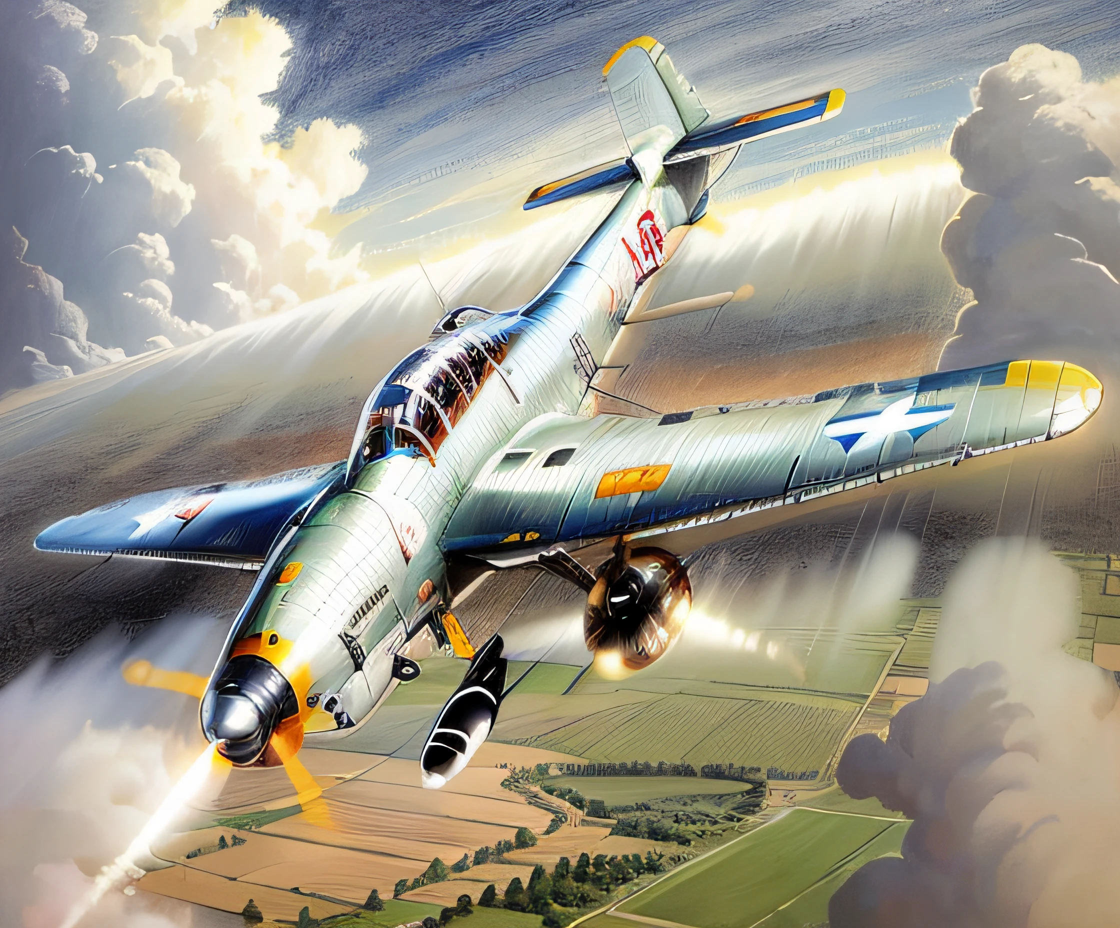 drawing of a plane with a propeller and a propeller on the wing, by Hans Fischer, by Hans Schwarz, by Hans von Bartels, by Juergen von Huendeberg, by Robert Zünd, by Henrik Weber, by Karl Pümpin, by Karl Völker, by Hans Werner Schmidt, by Oskar Lüthy